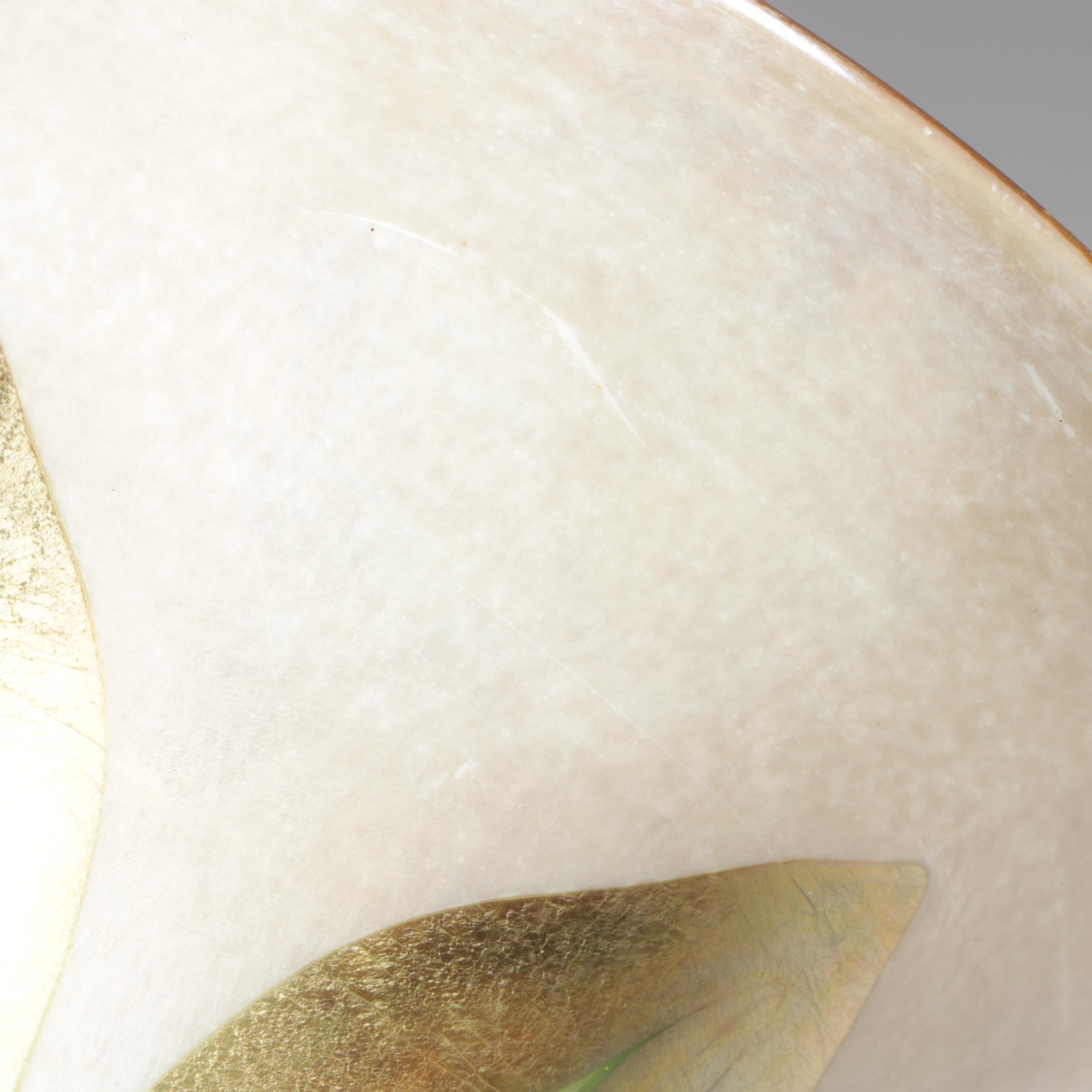 Louis Comfort Tiffany Favrile Art Glass Trumpet Vase in Etched Doré Bronze Base