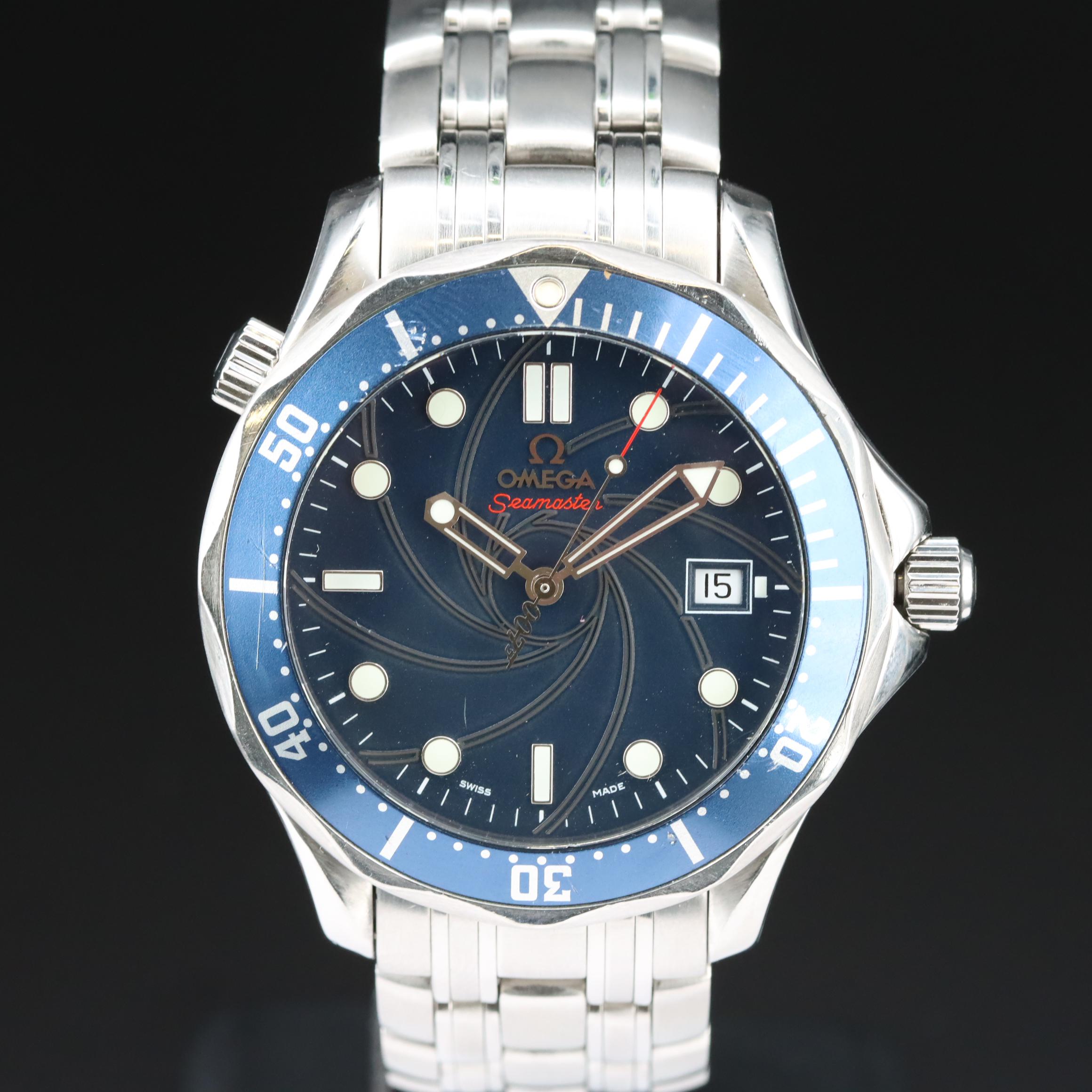 Omega Seamaster 41MM James Bond Limited Edition 007 Automatic Watch