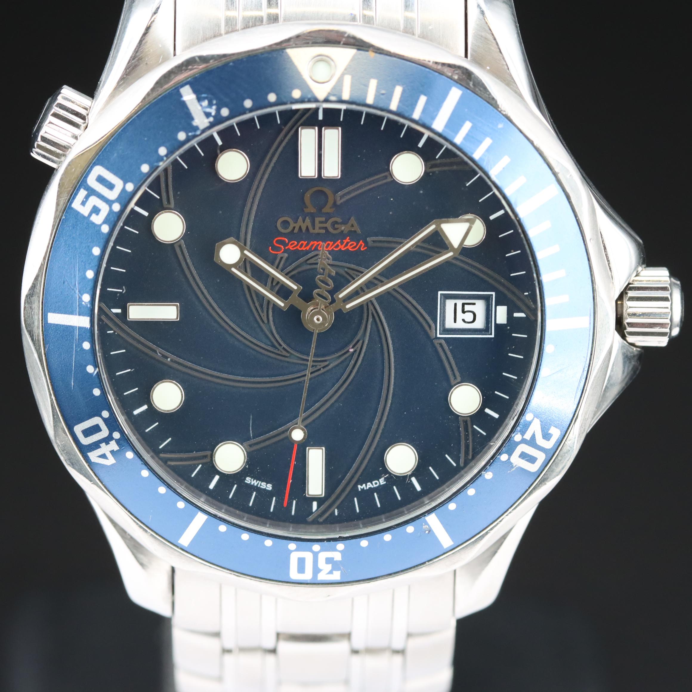 Omega Seamaster 41MM James Bond Limited Edition 007 Automatic Watch
