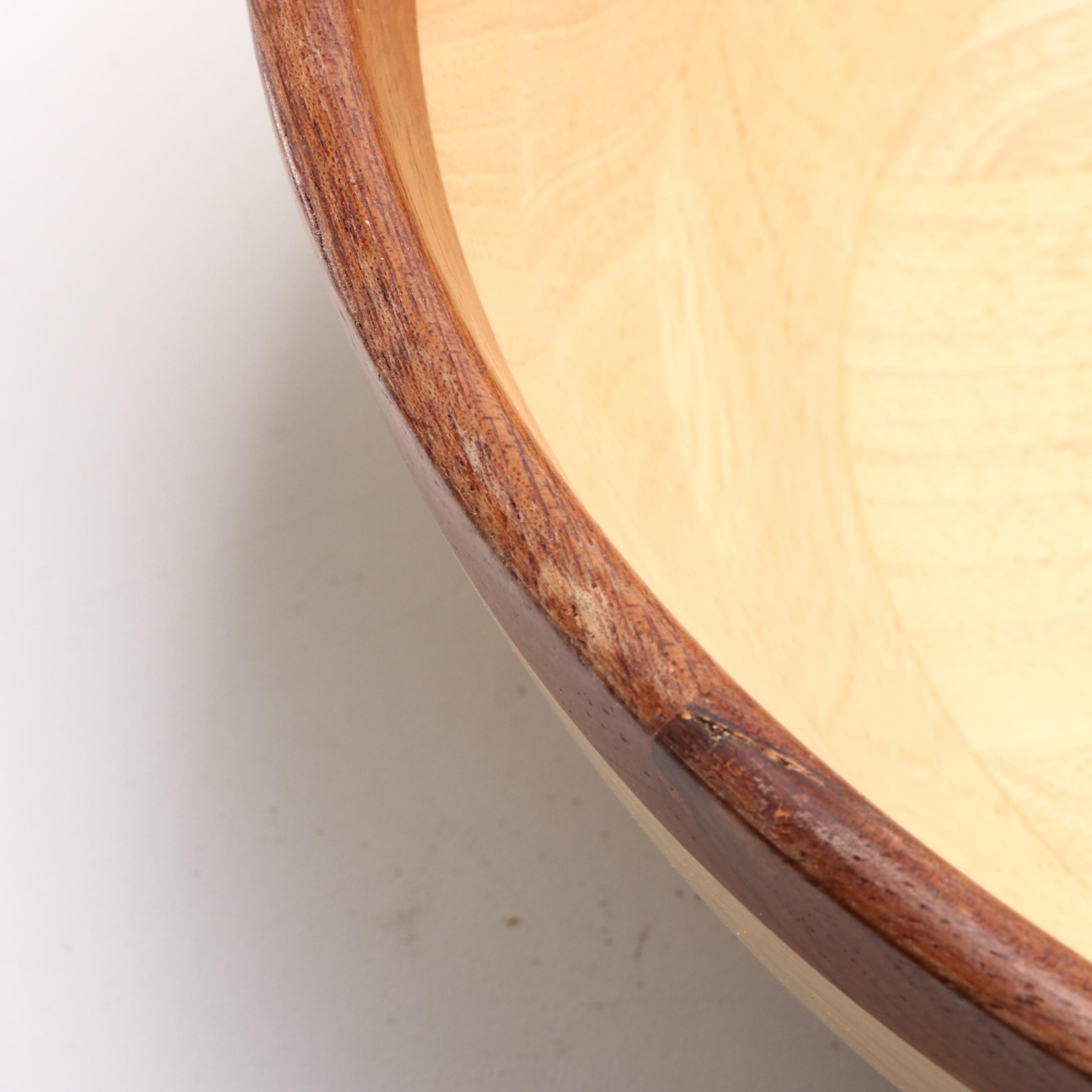 Pomerantz Wood Turned Bowls, Mid to Late 20th Century
