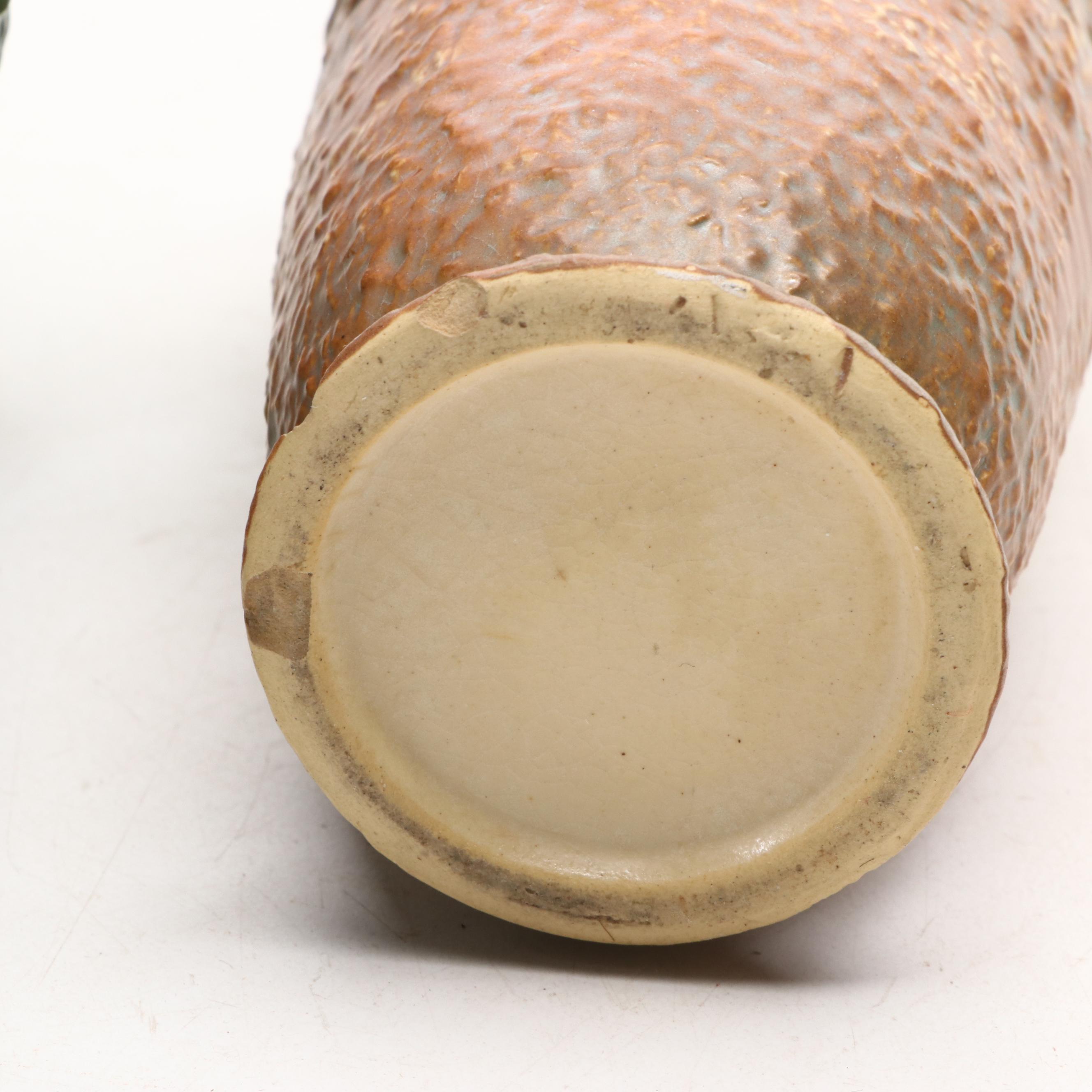 McCoy Tulip Pair Vase with Other Roseville and McCoy Art Pottery, Mid-20th