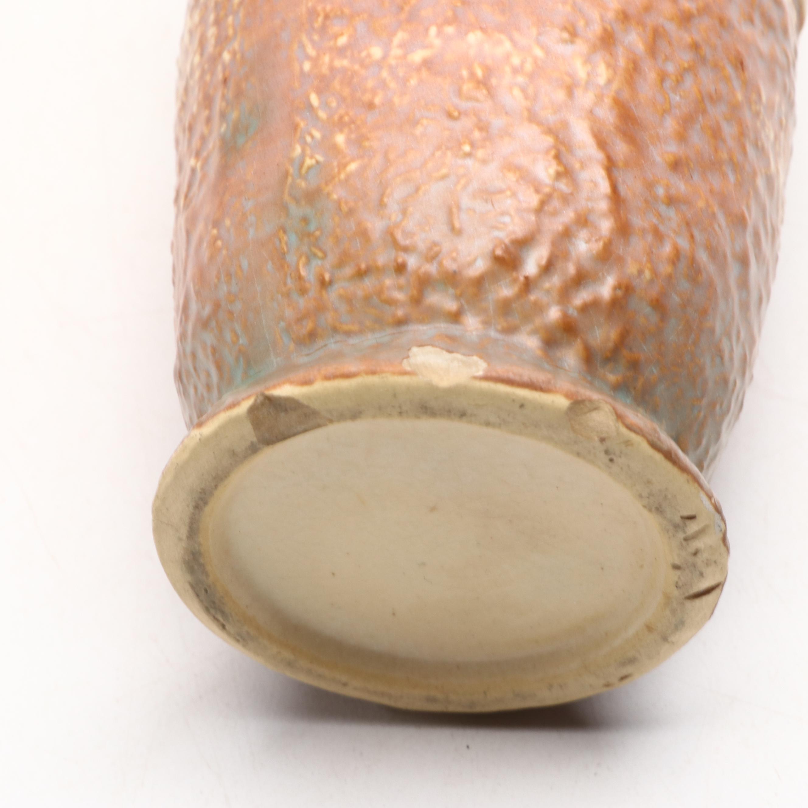 McCoy Tulip Pair Vase with Other Roseville and McCoy Art Pottery, Mid-20th