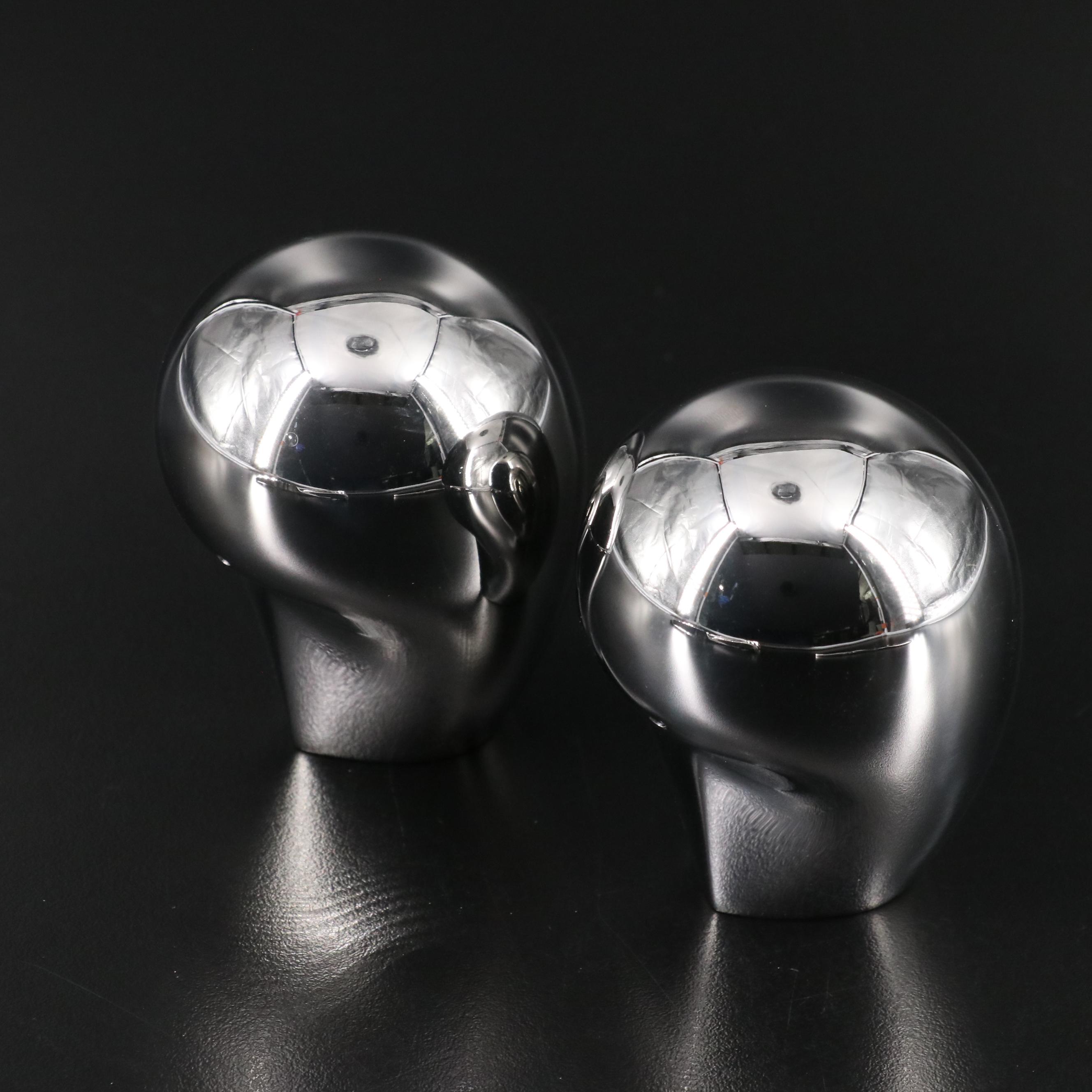 Georg Jensen Stainless Steel Shakers, Dinner Knife Set, and Cheese Knife