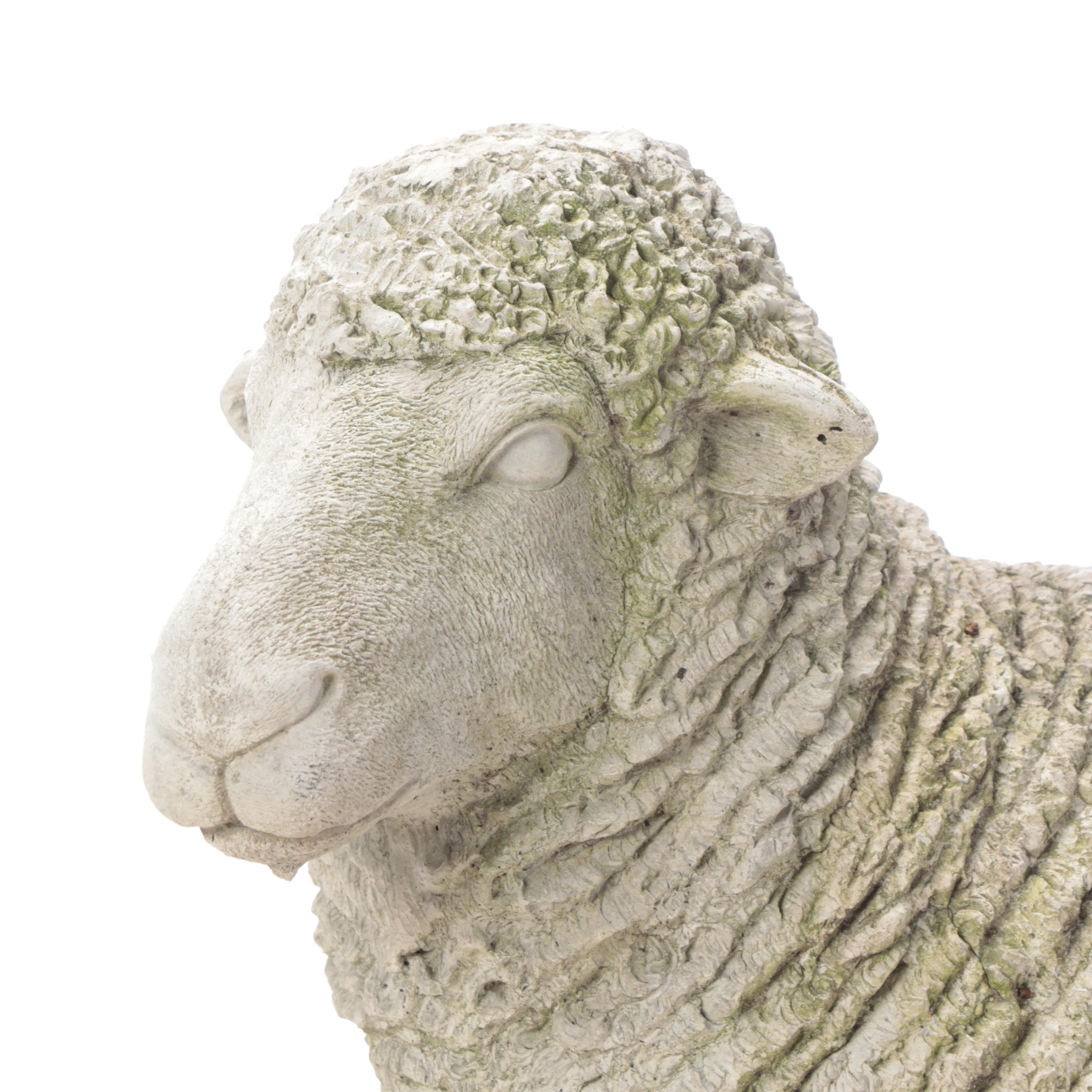 Concrete Sheep Garden Statue