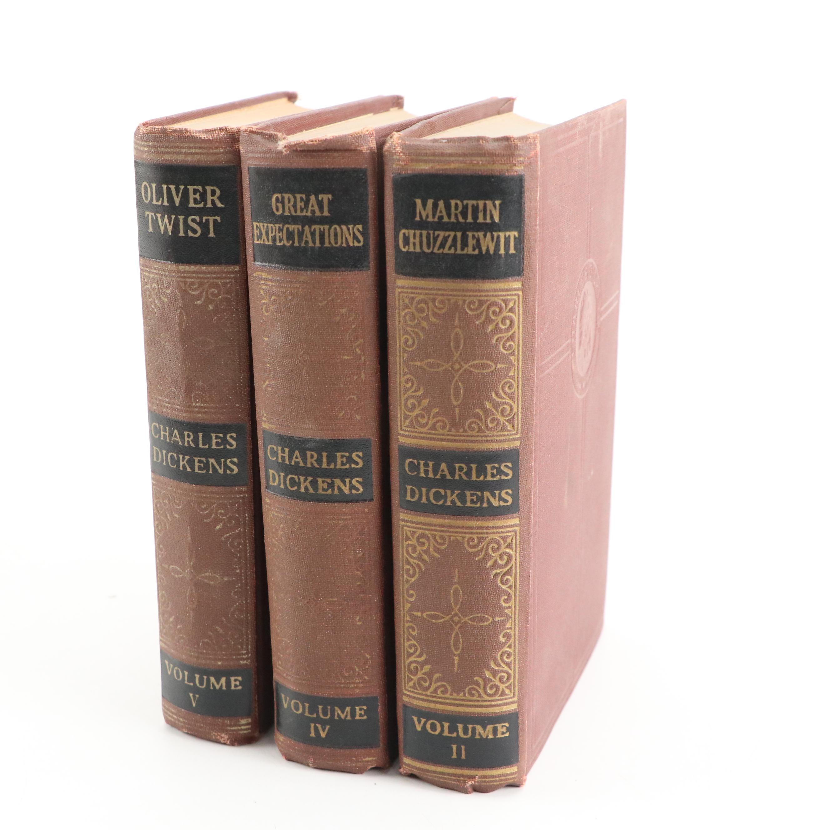 "The Works of Charles Dickens" Partial Set with More Literary Classics