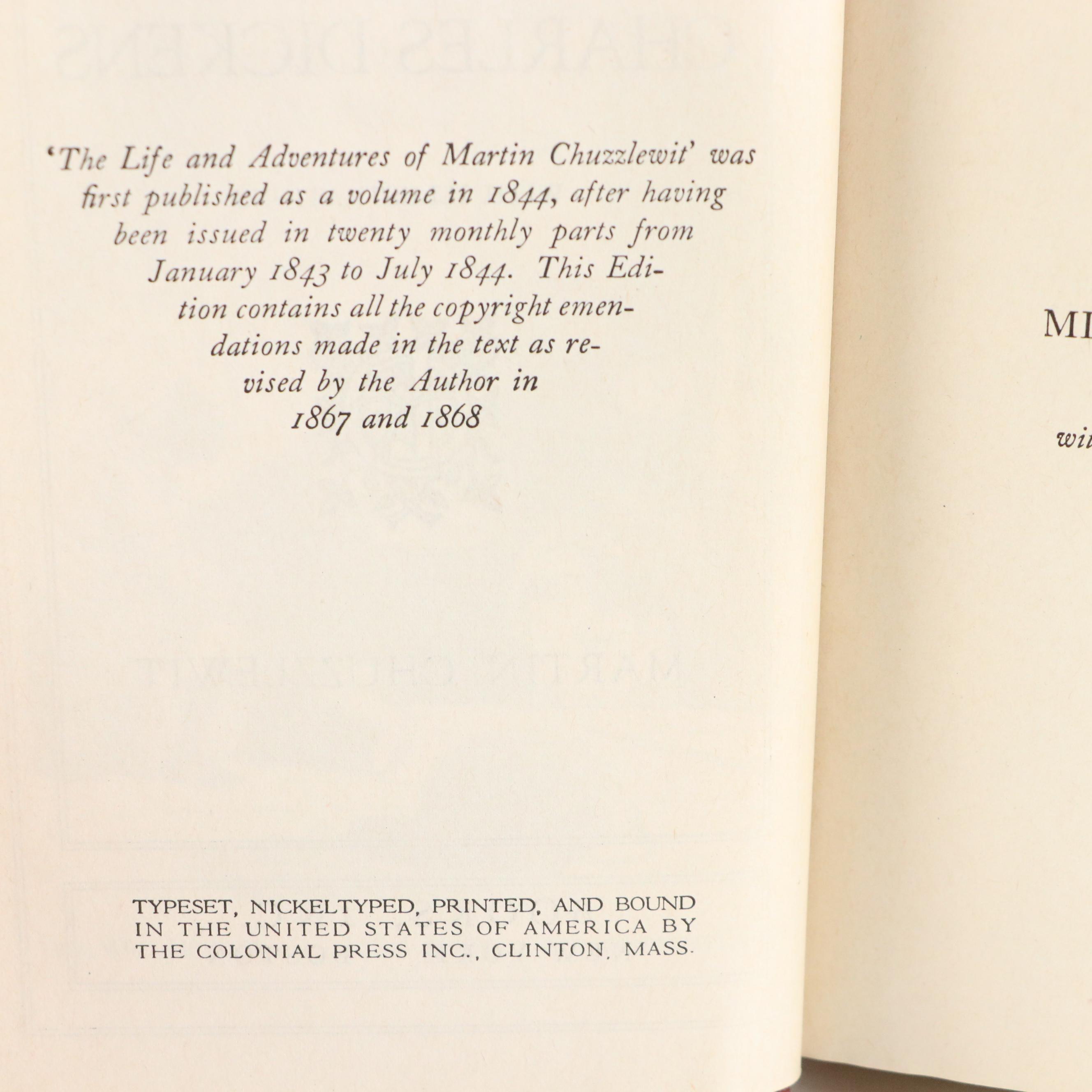 "The Works of Charles Dickens" Partial Set with More Literary Classics