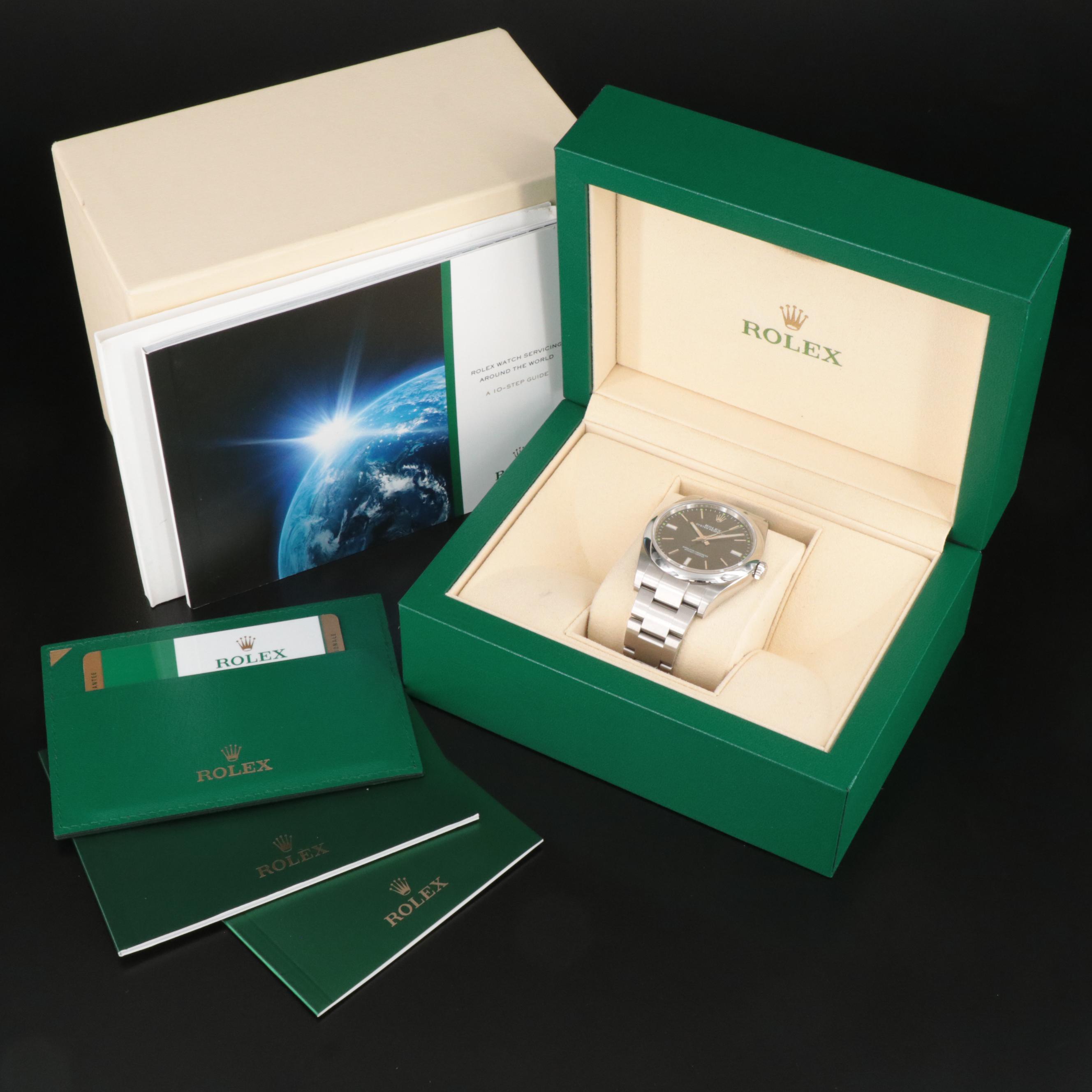 Rolex Oyster Perpetual 39 Blue Dial Watch