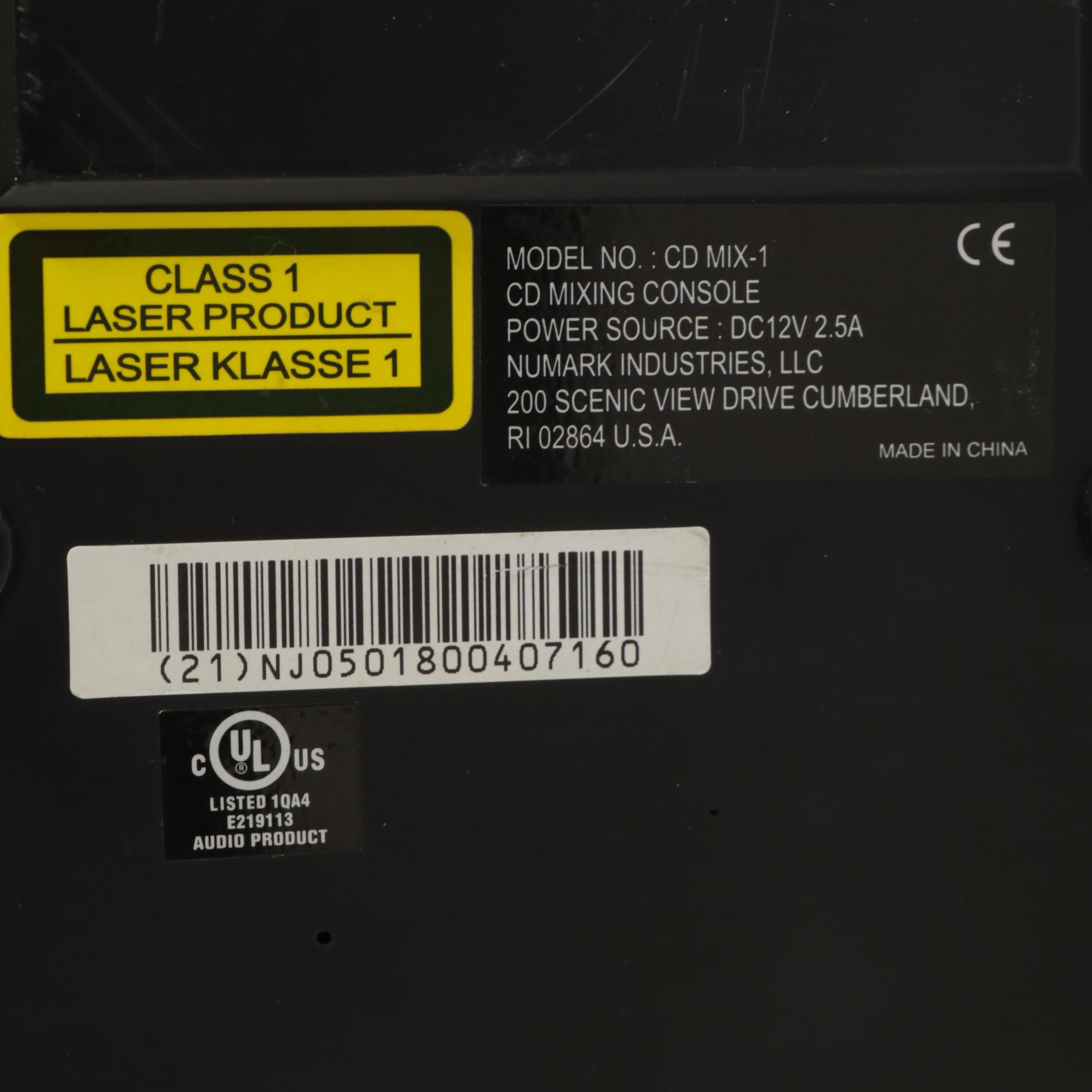 Numark CDMIX1 CD Mixing Console with CopyPal II CD/DVD Duplicator