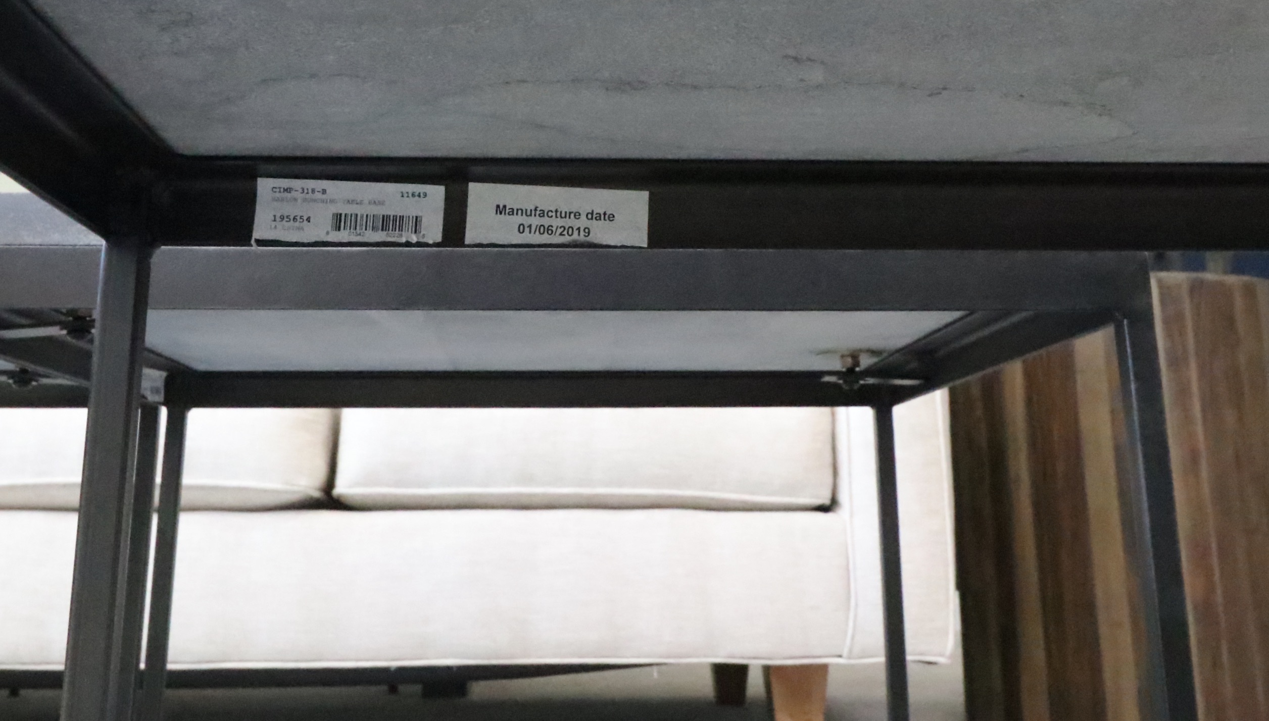 Four Hands Stone and Metal "Harlow Bunching Tables", Set of Four