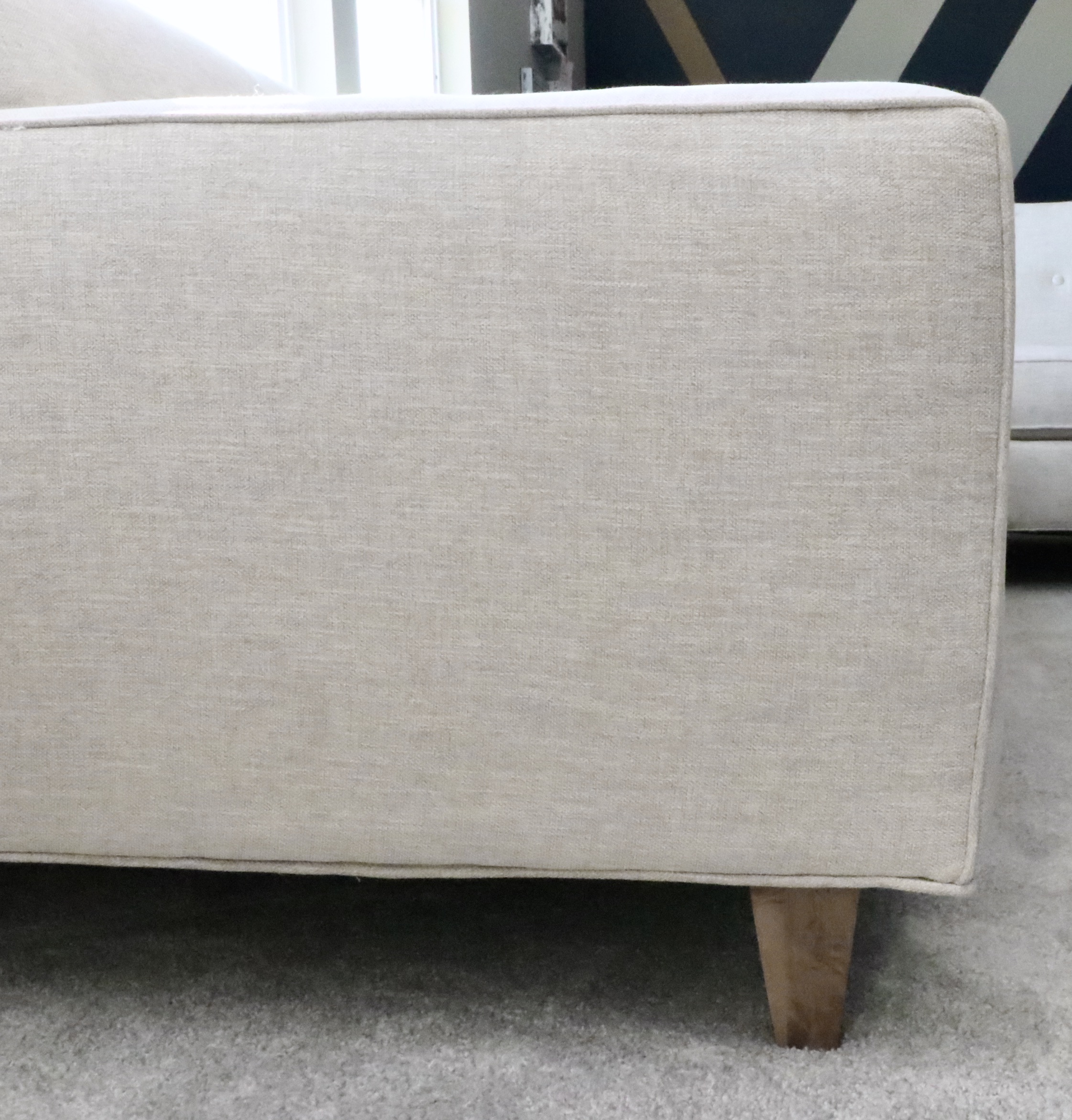 Rowe Furniture "Dorset" Three-Piece Sectional Sofa with Accent Pillows