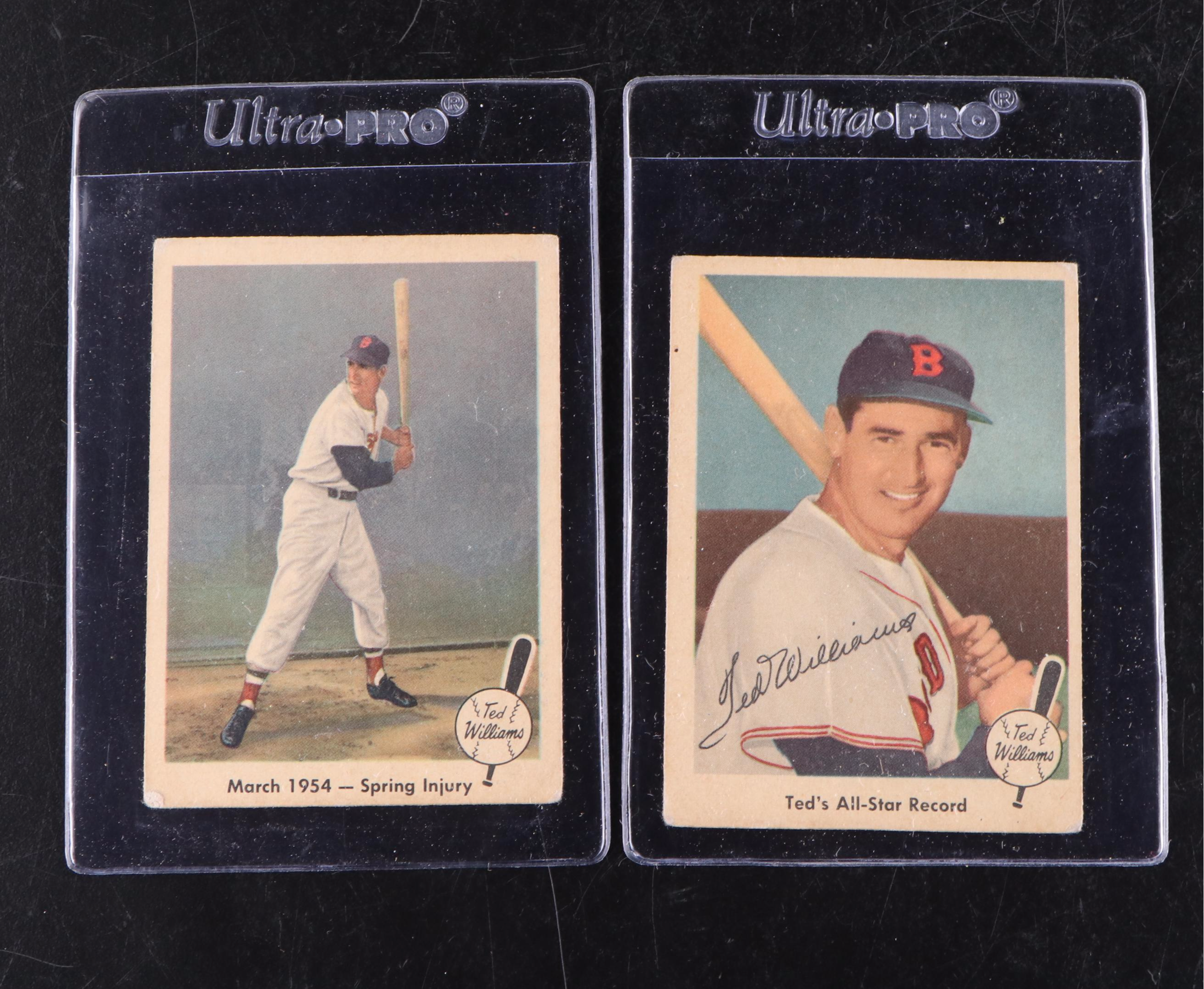 Ted Williams Signed Rawlings Official American League Baseball with Cards