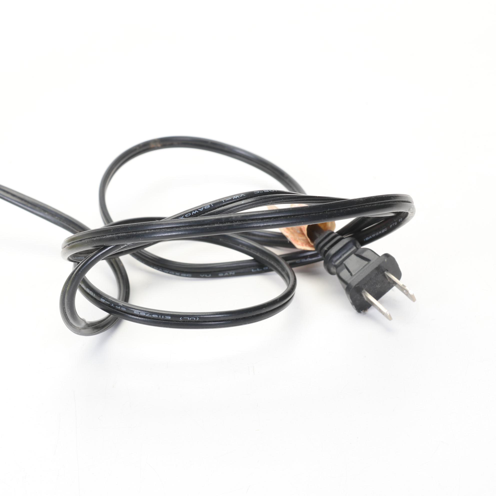 Three-Way Floral Touch Lamp With Glass Panel Shade and Glass Accent Base