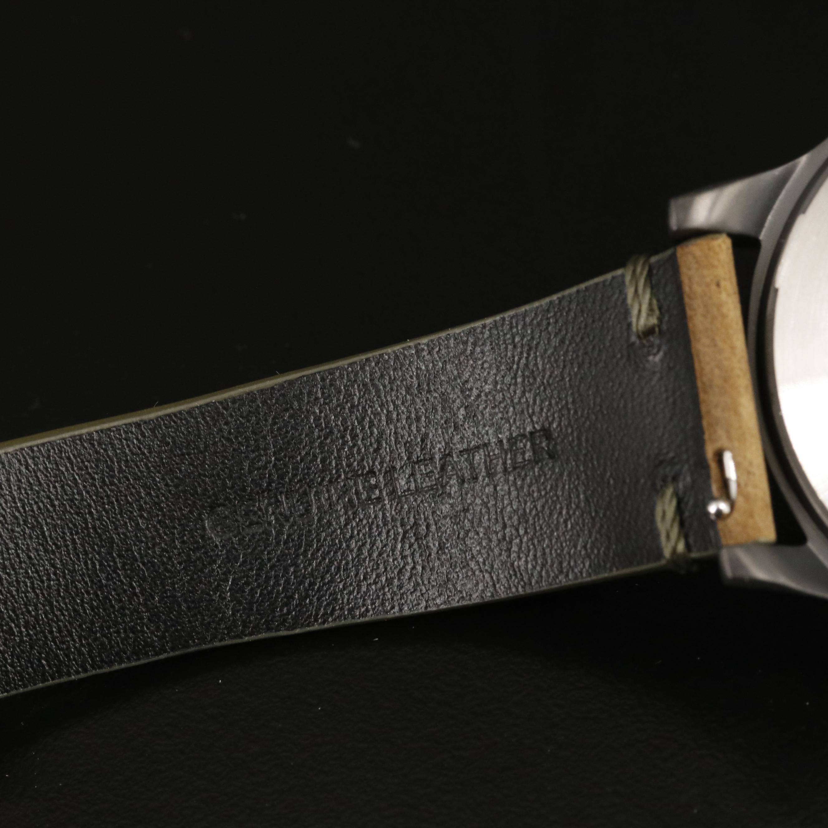 Timex MK1 Stainless Steel Gunmetal Olive Quartz Watch