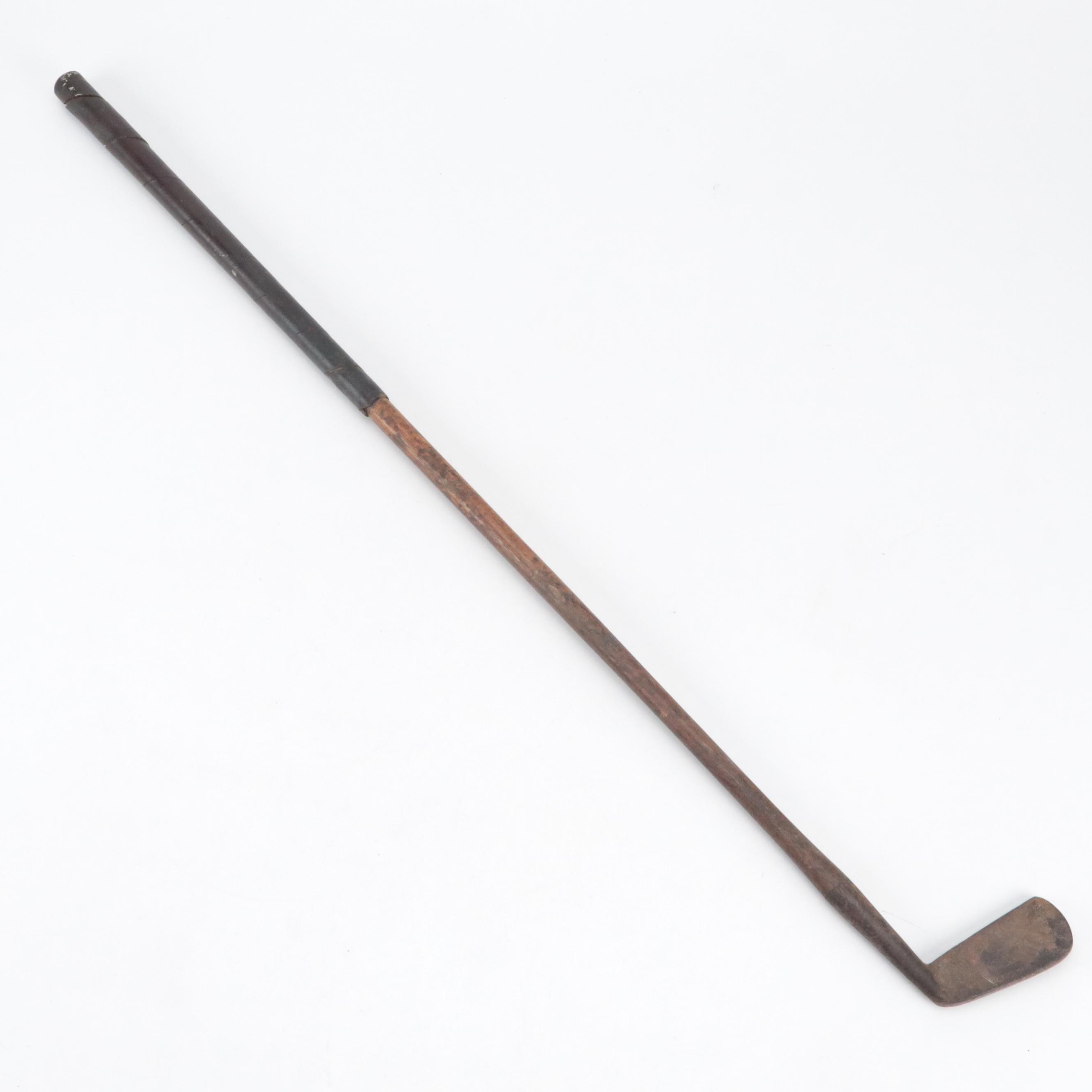 Hand-Forged Wilsonian Junior Cast Iron Putter with Golf Champ Greeting Card