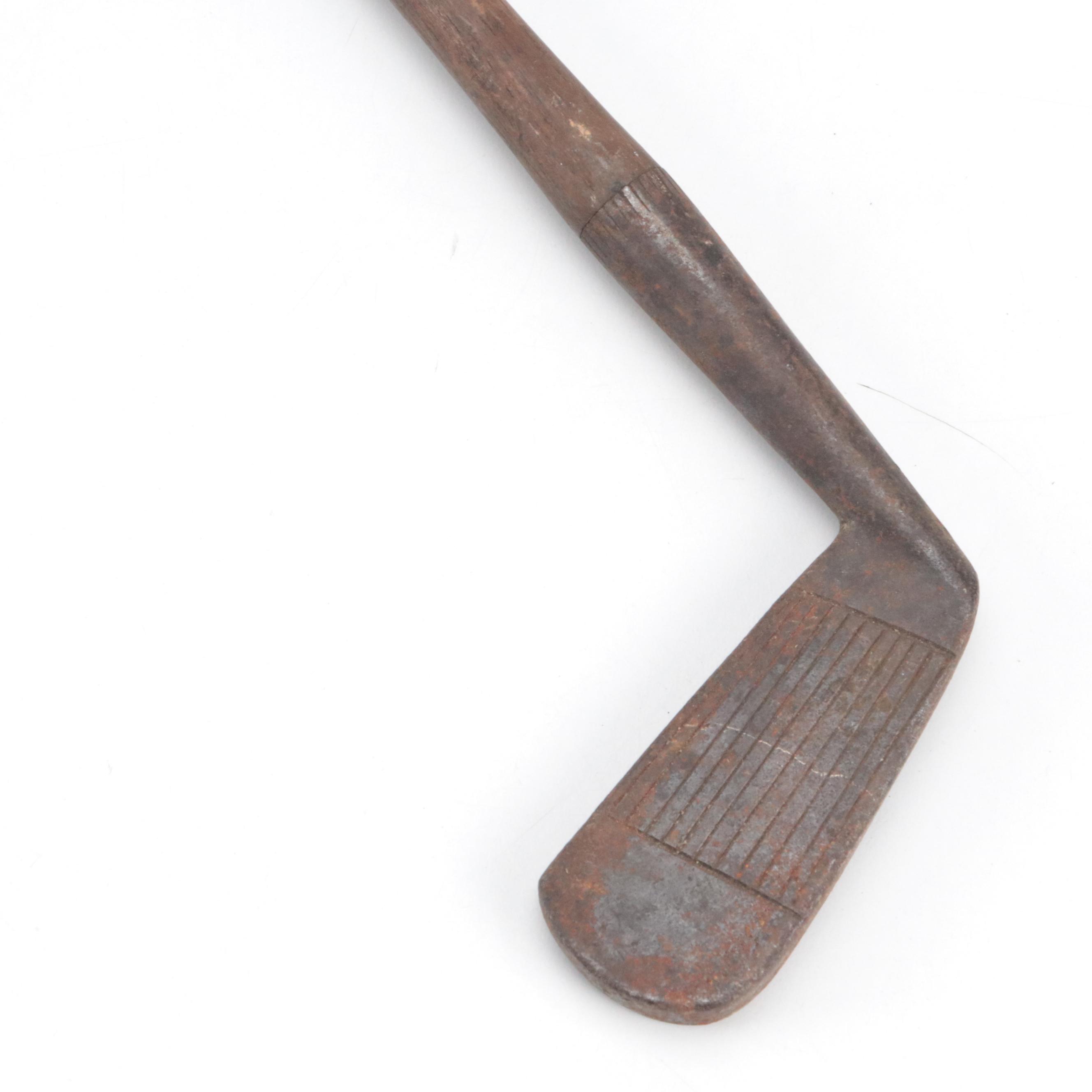 Hand-Forged Wilsonian Junior Cast Iron Putter with Golf Champ Greeting Card