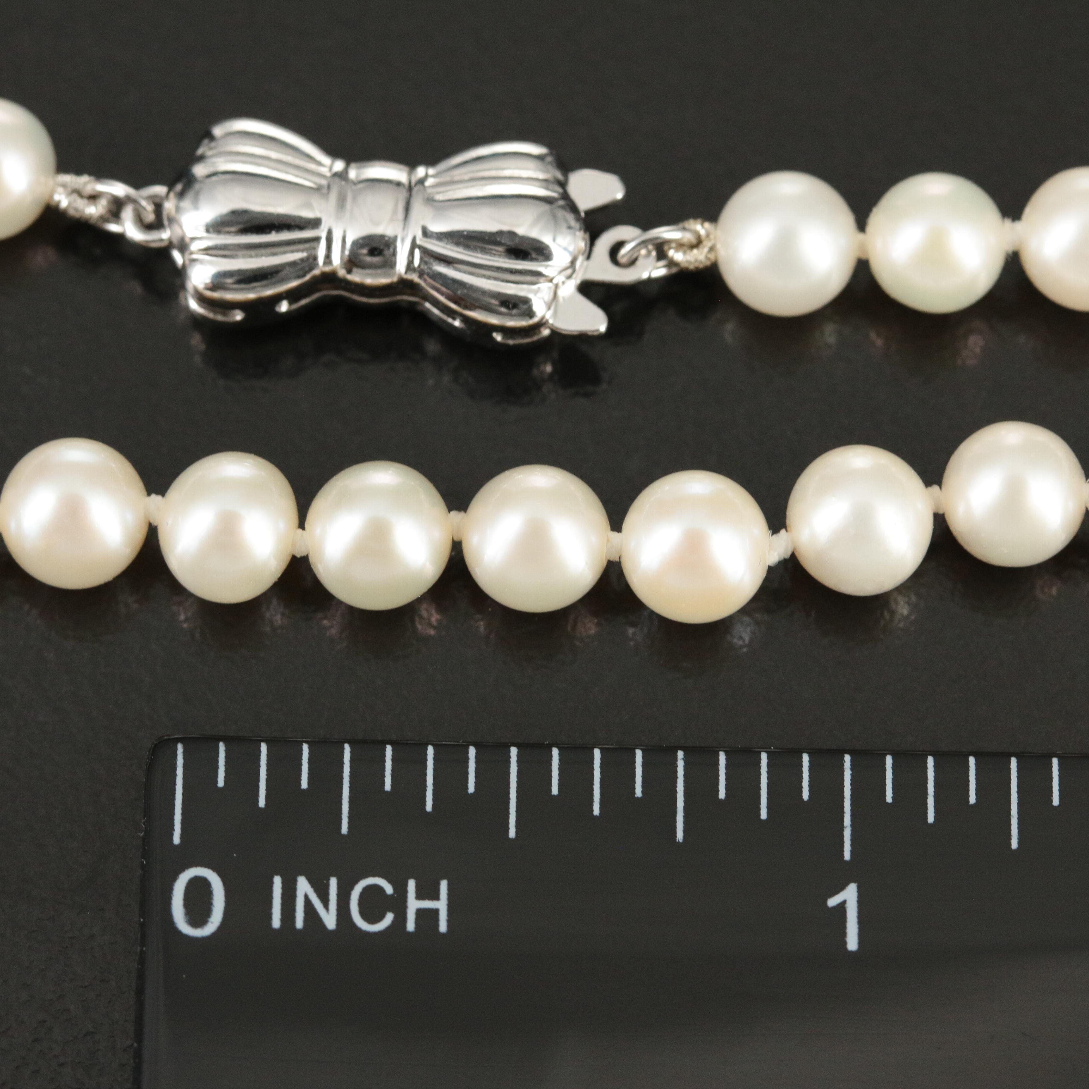 Sea Magic by Mikimoto Pearl Necklace with Sterling Clasp