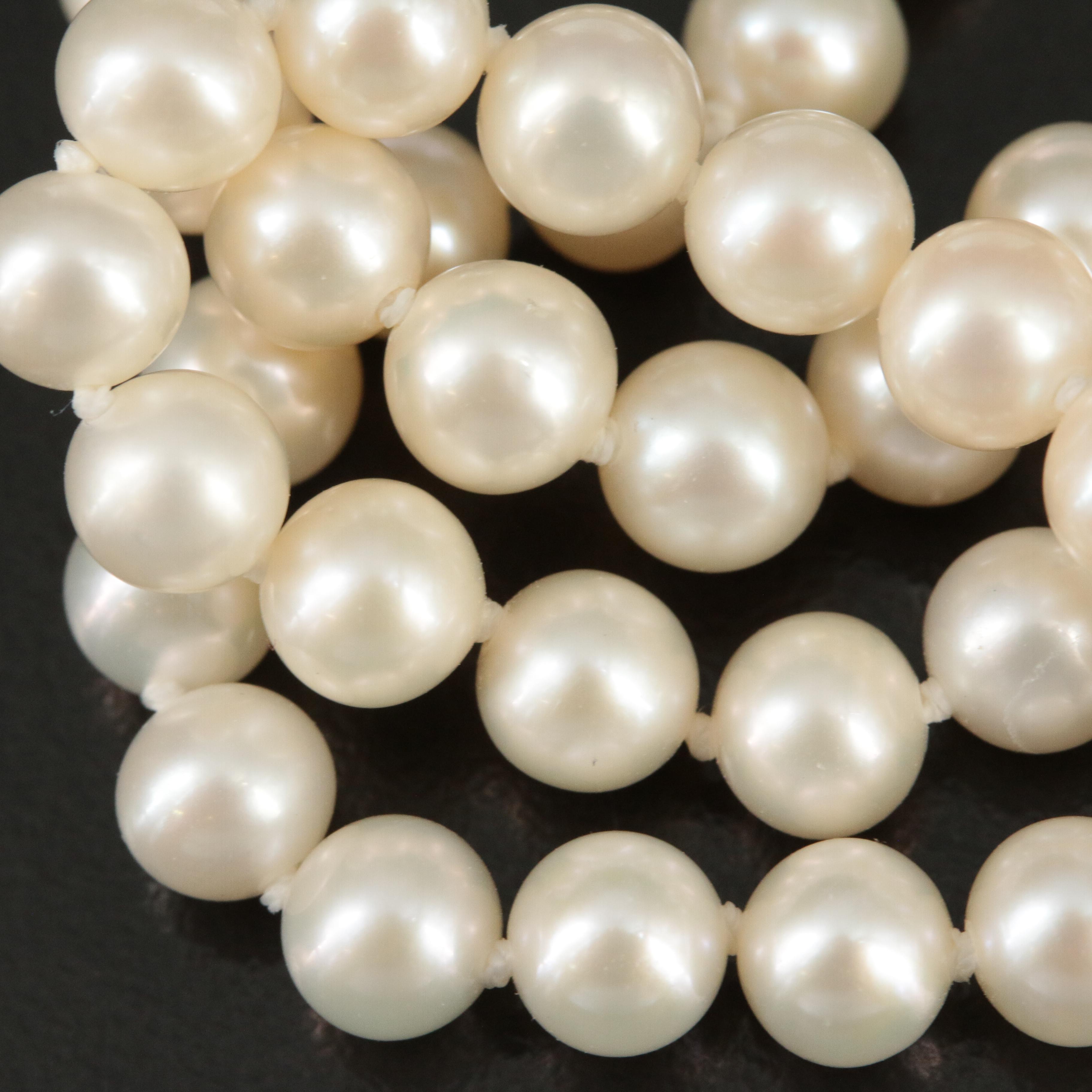 Sea Magic by Mikimoto Pearl Necklace with Sterling Clasp