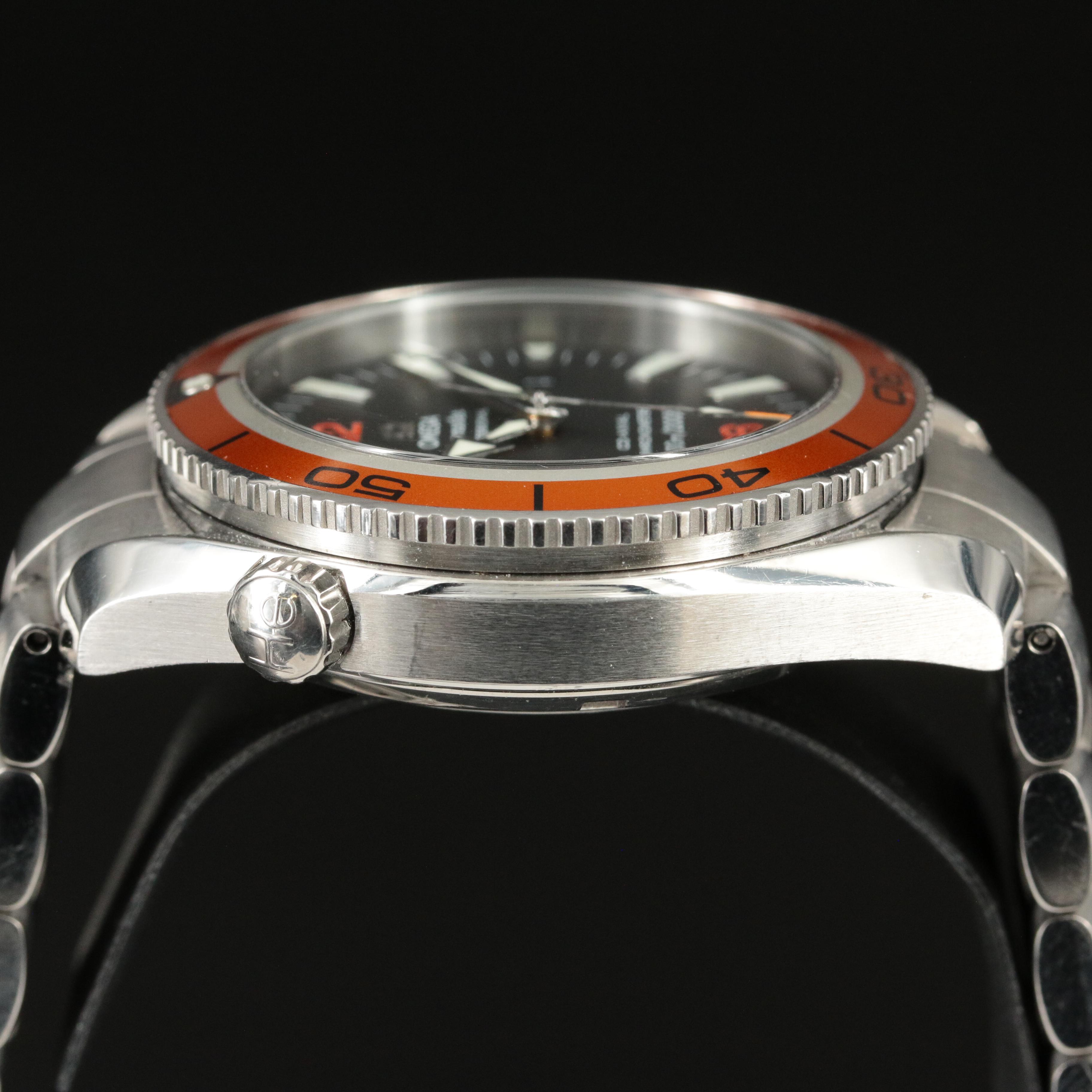 Omega Planet Ocean 42MM Steel Orange Black Automatic Watch