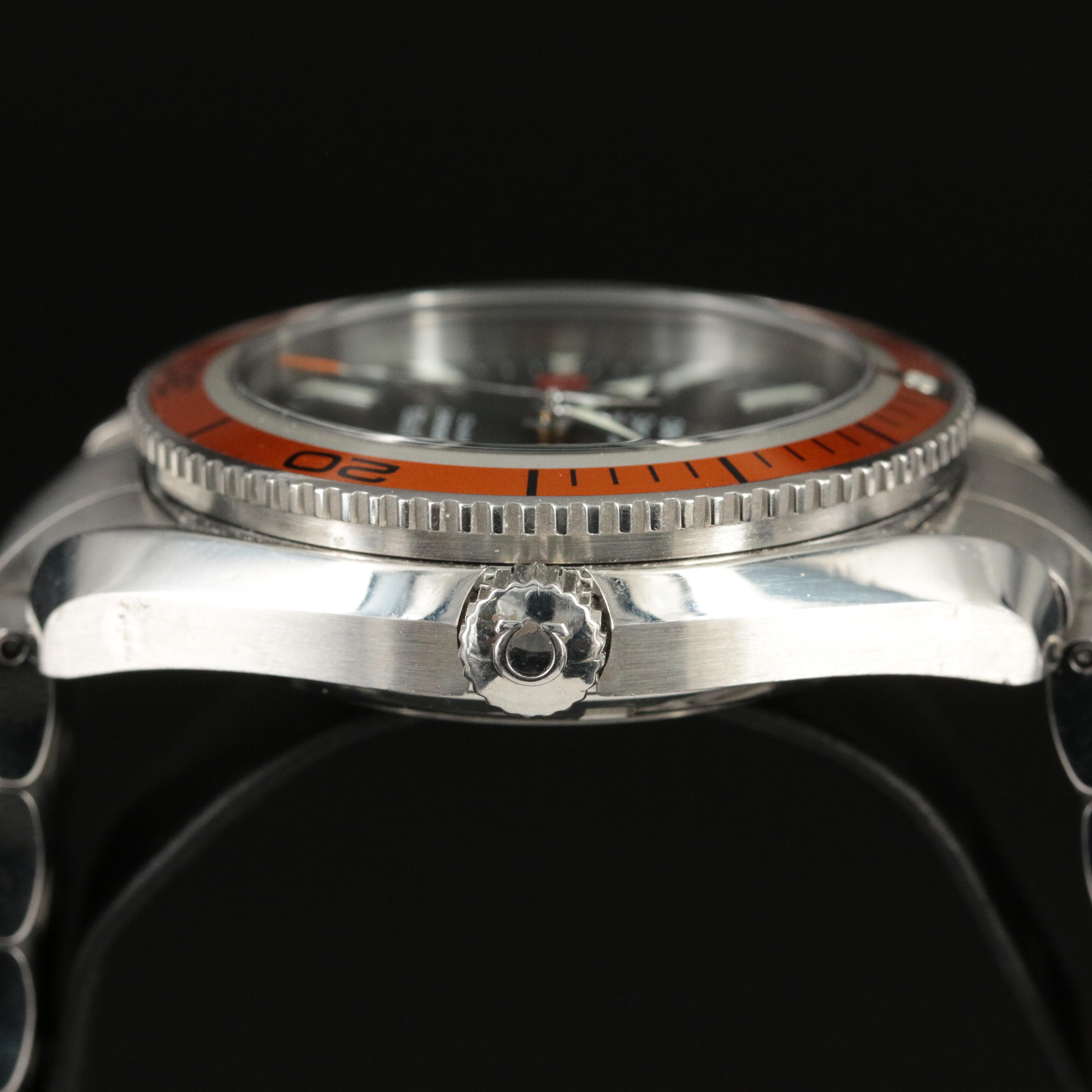 Omega Planet Ocean 42MM Steel Orange Black Automatic Watch