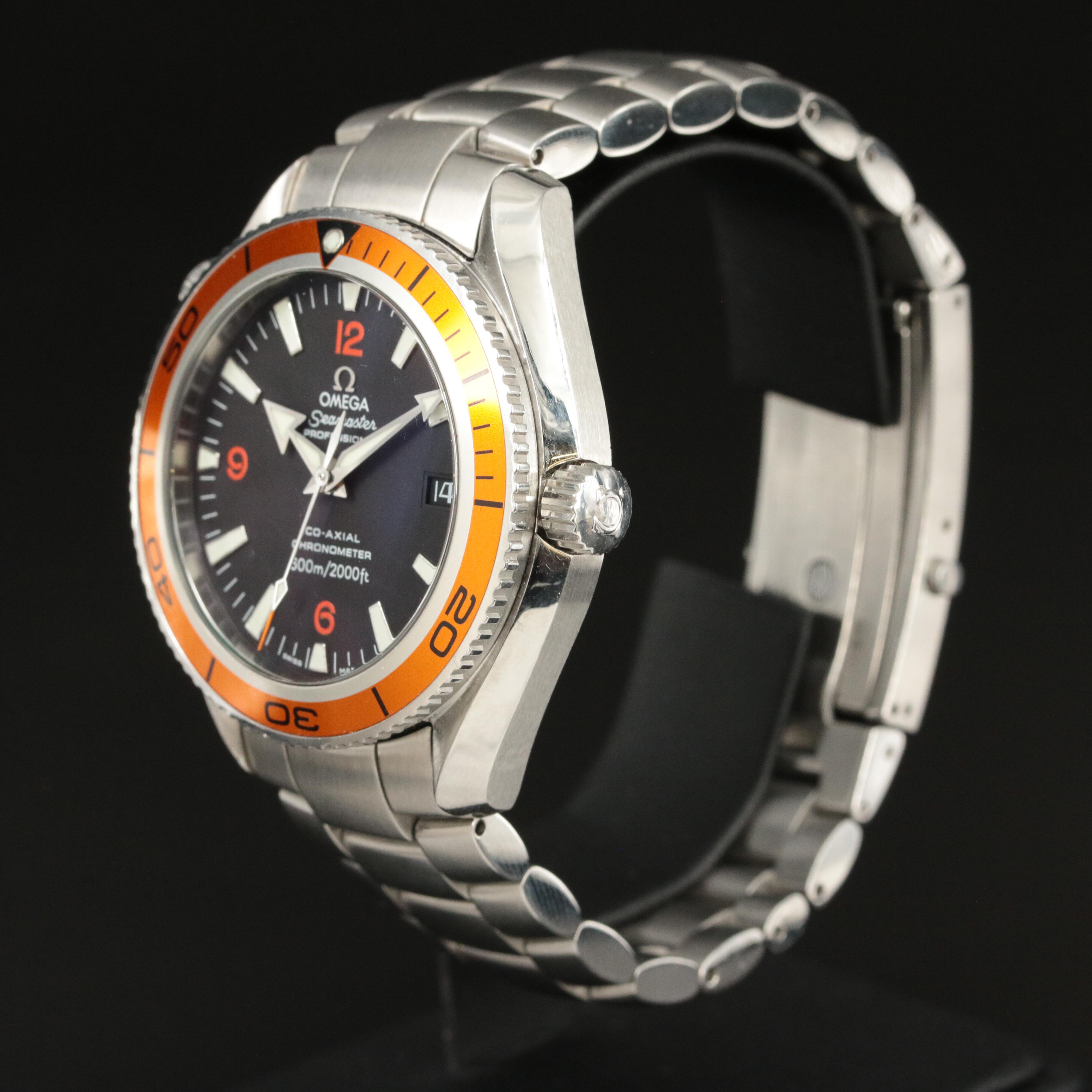 Omega Planet Ocean 42MM Steel Orange Black Automatic Watch