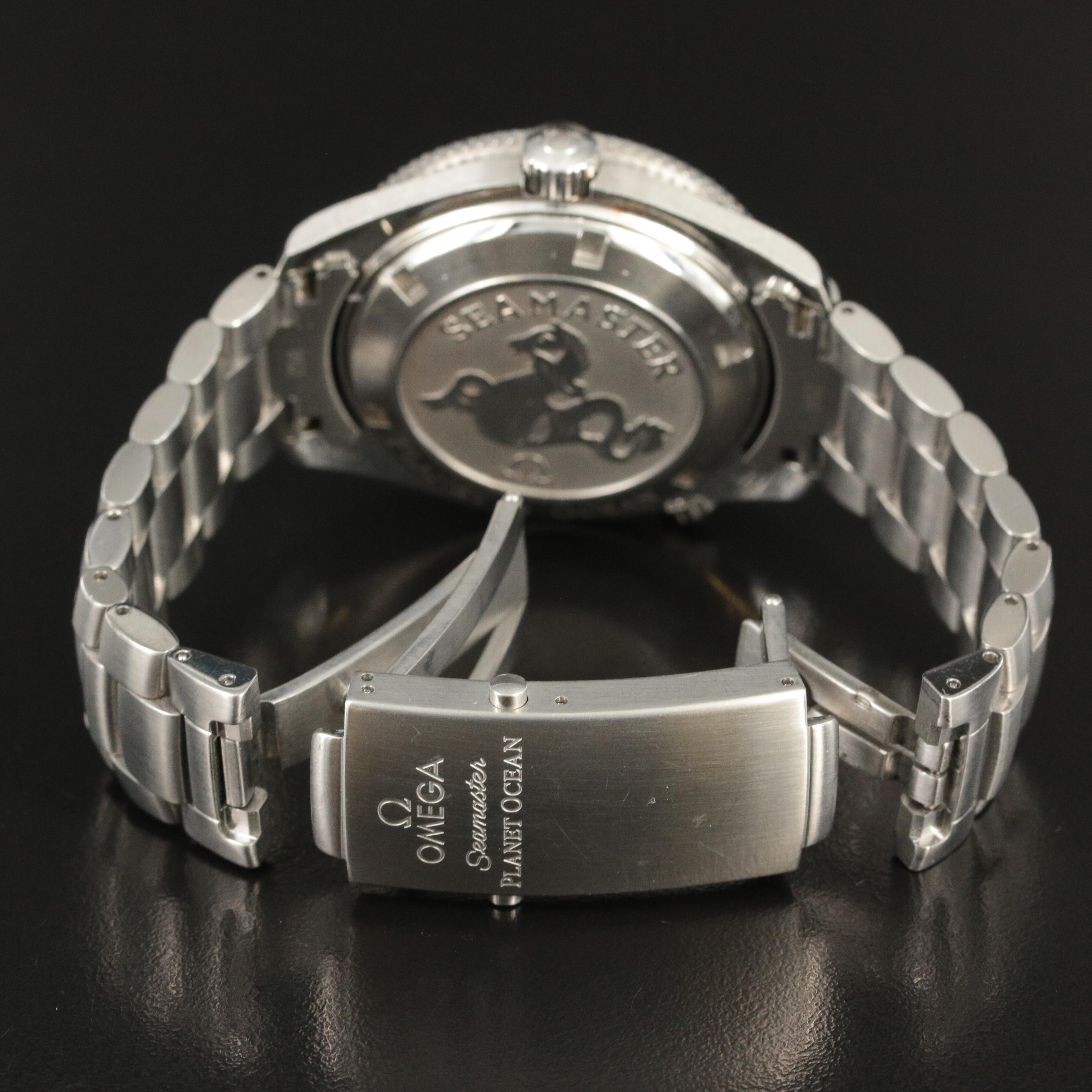 Omega Planet Ocean 42MM Steel Orange Black Automatic Watch