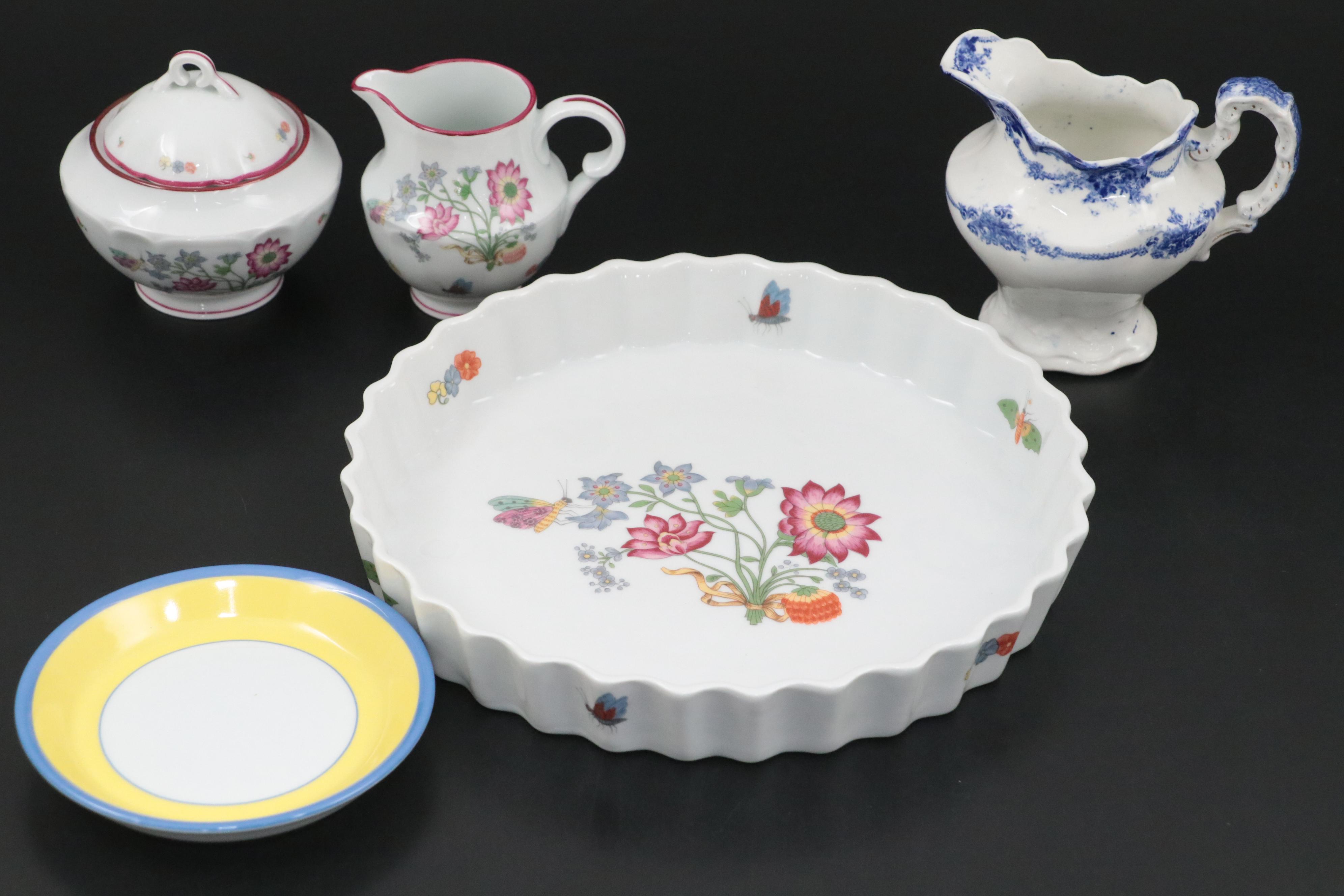 John Maddock & Sons Earthenware Creamer with Other Ceramic Tableware