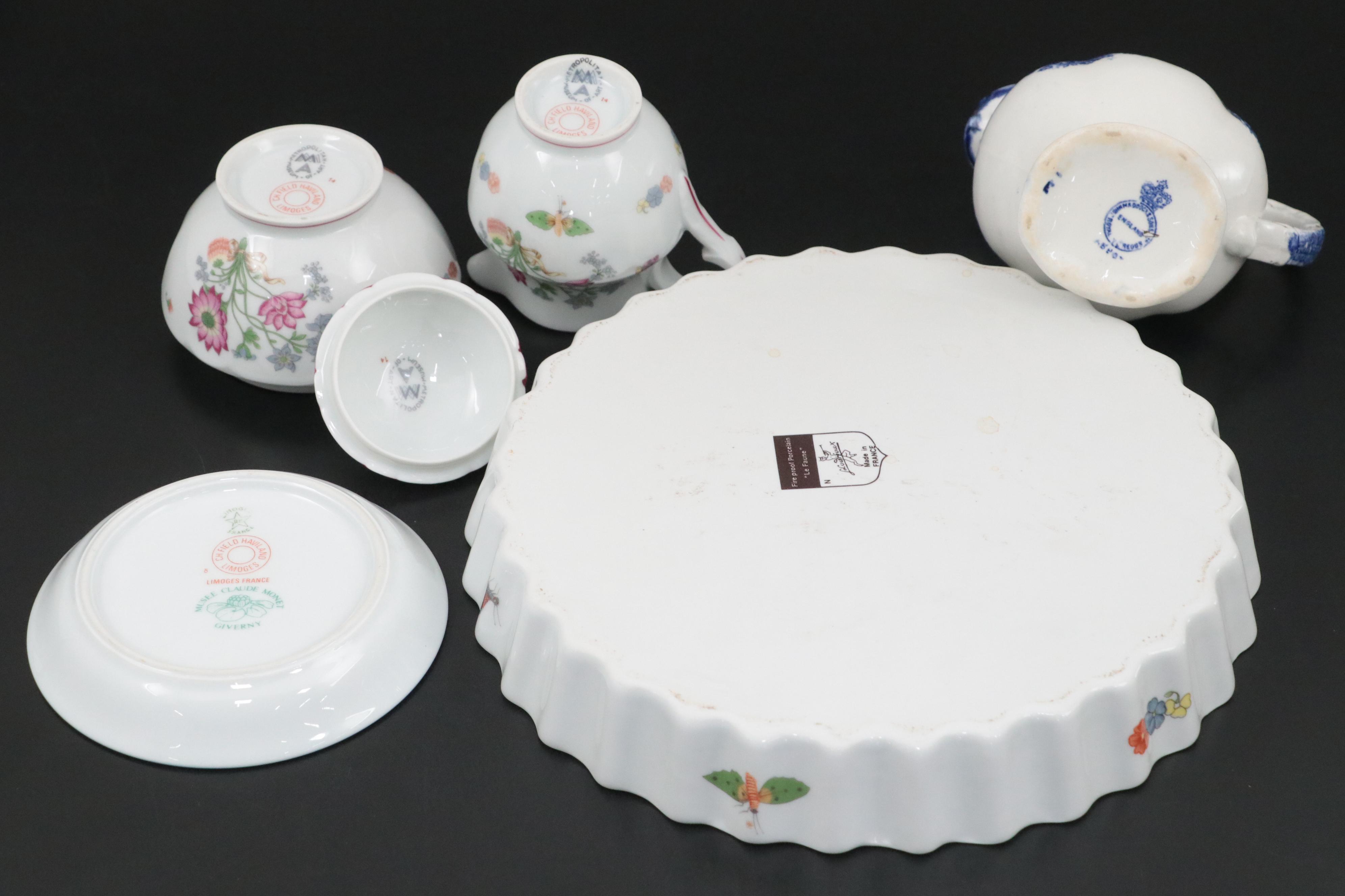 John Maddock & Sons Earthenware Creamer with Other Ceramic Tableware