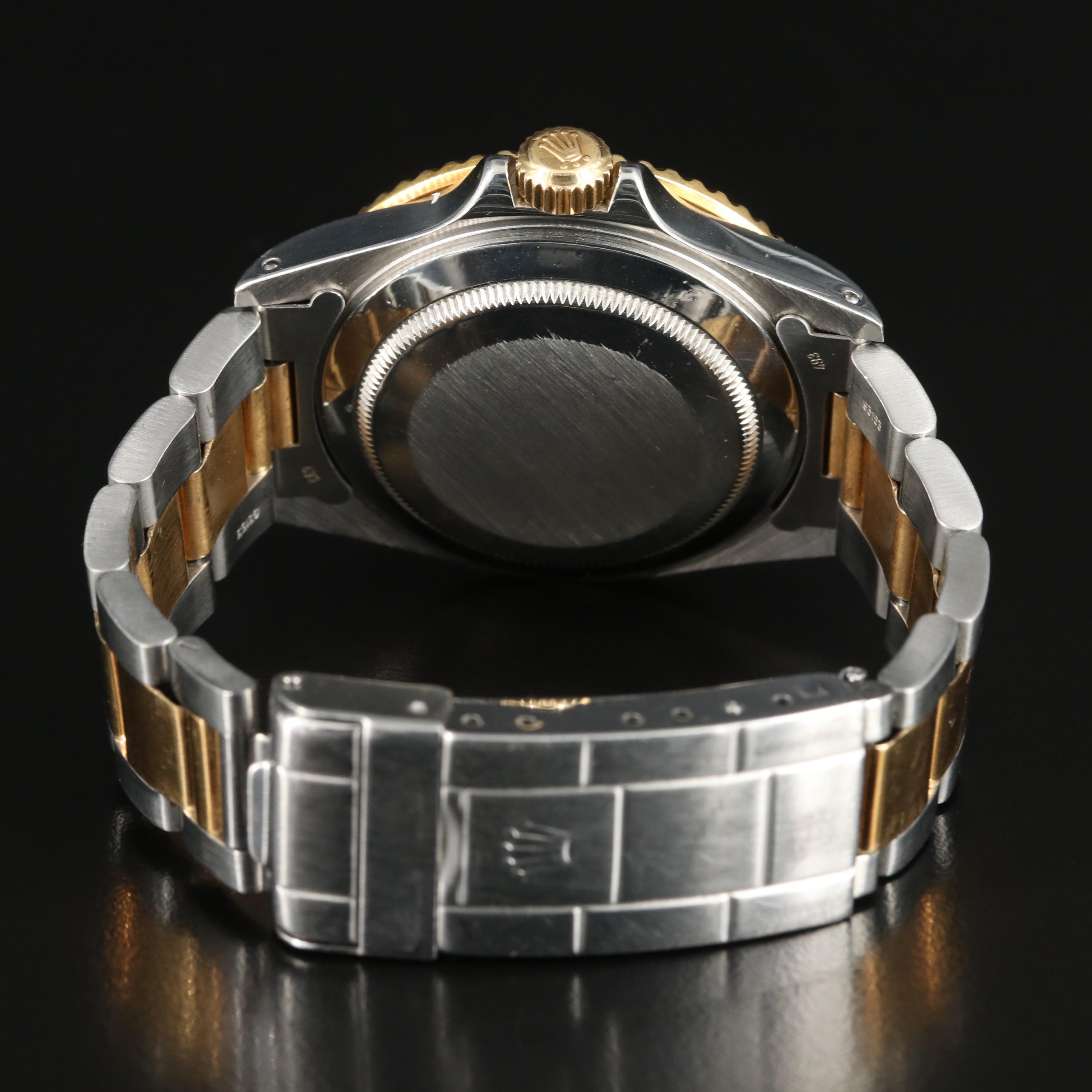 1986 Rolex Submariner Date Black Dial, Two-Tone Watch