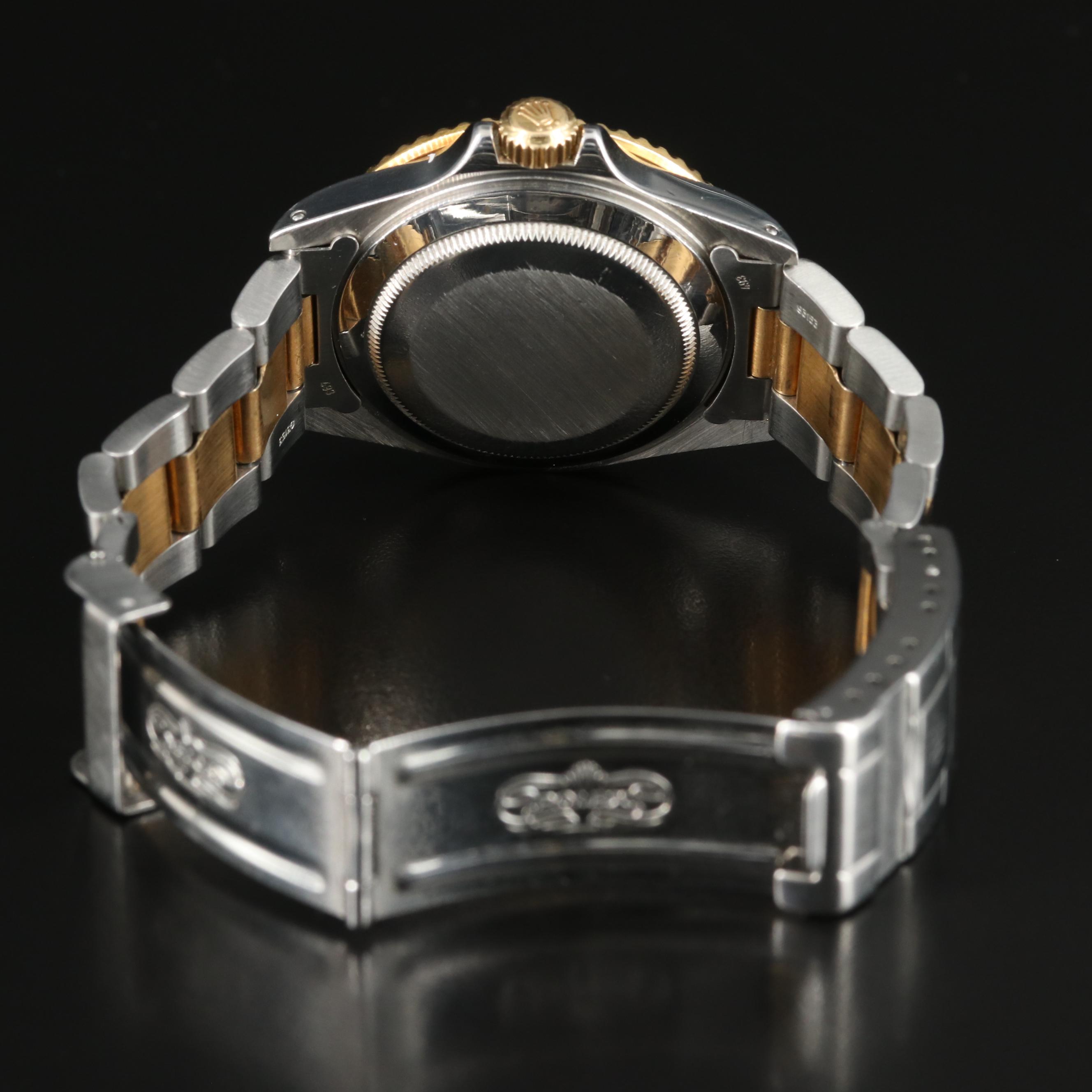 1986 Rolex Submariner Date Black Dial, Two-Tone Watch