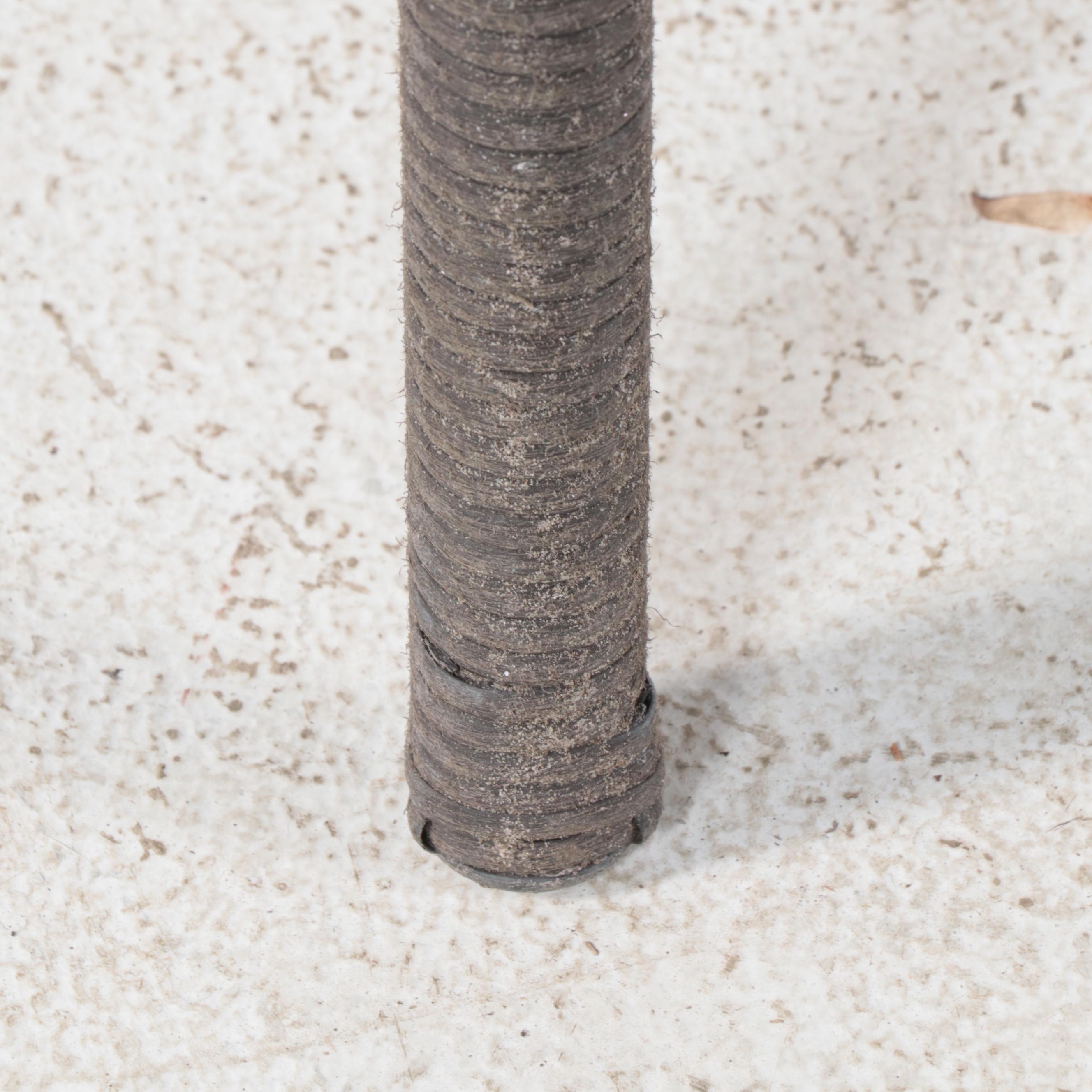 Wrought Metal Patio Dining Table with Four PE Rattan Dining Chairs