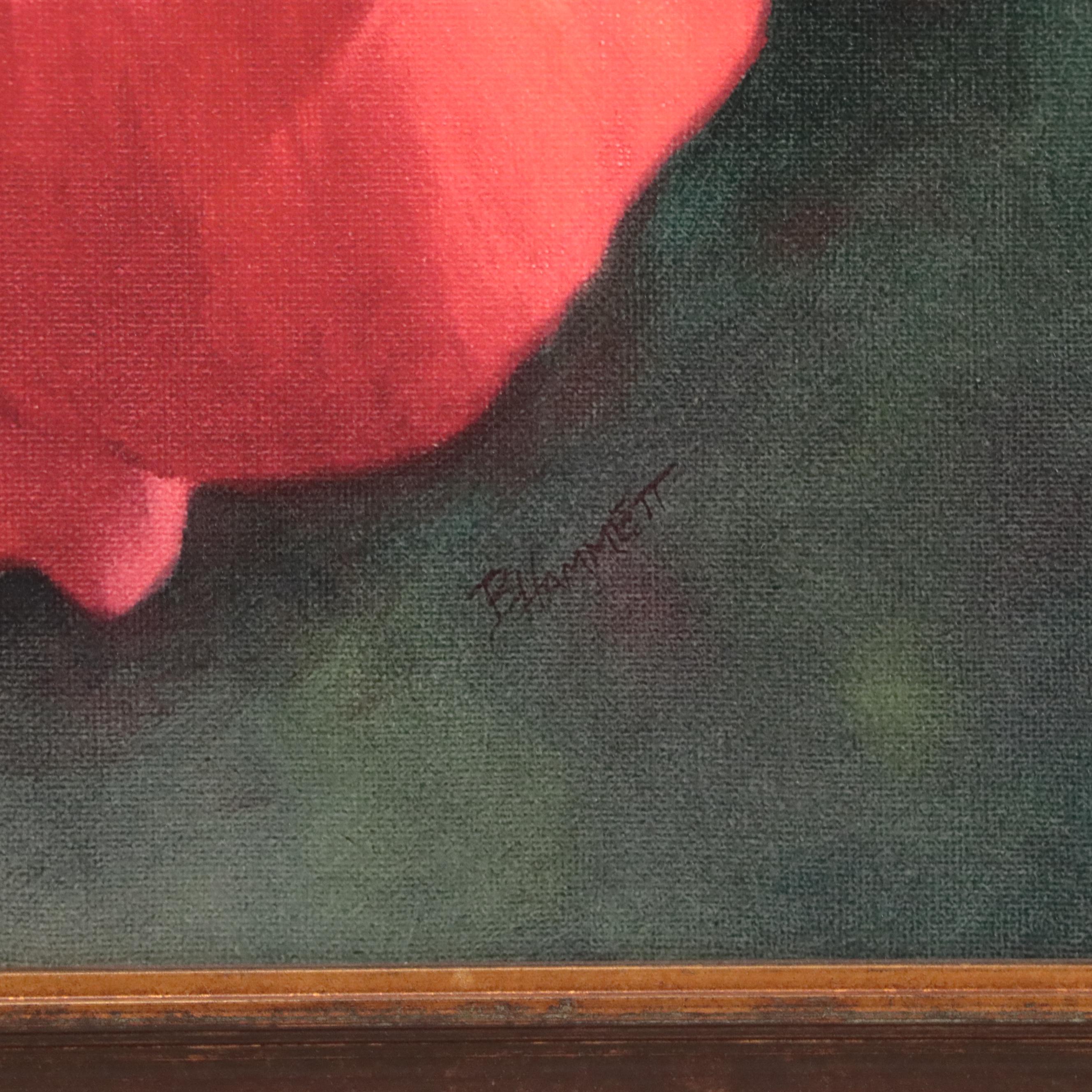 Oil Painting of Rose Blossom