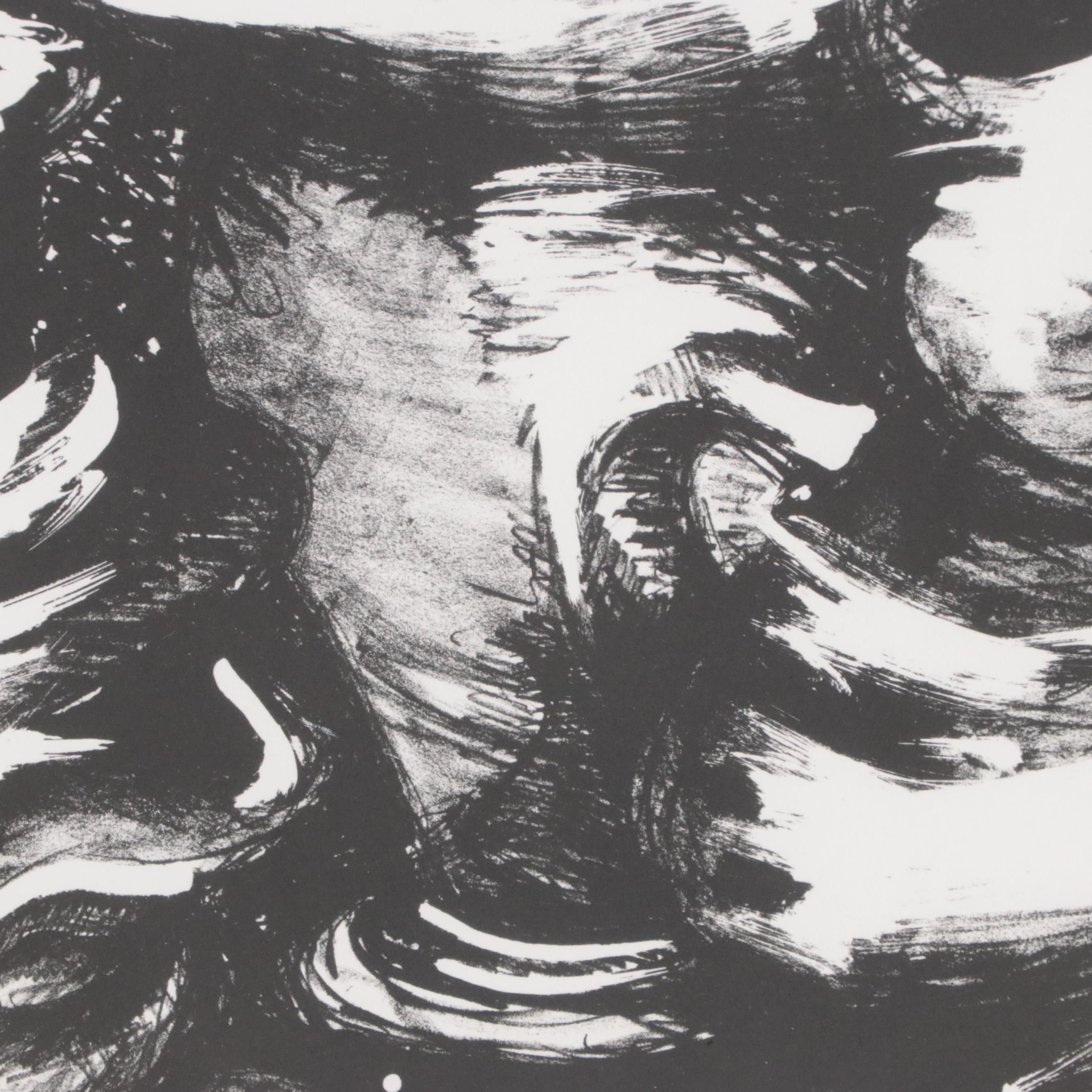 Gestural Lithograph of Still Life with Vessels, Late 20th/Early 21st Century