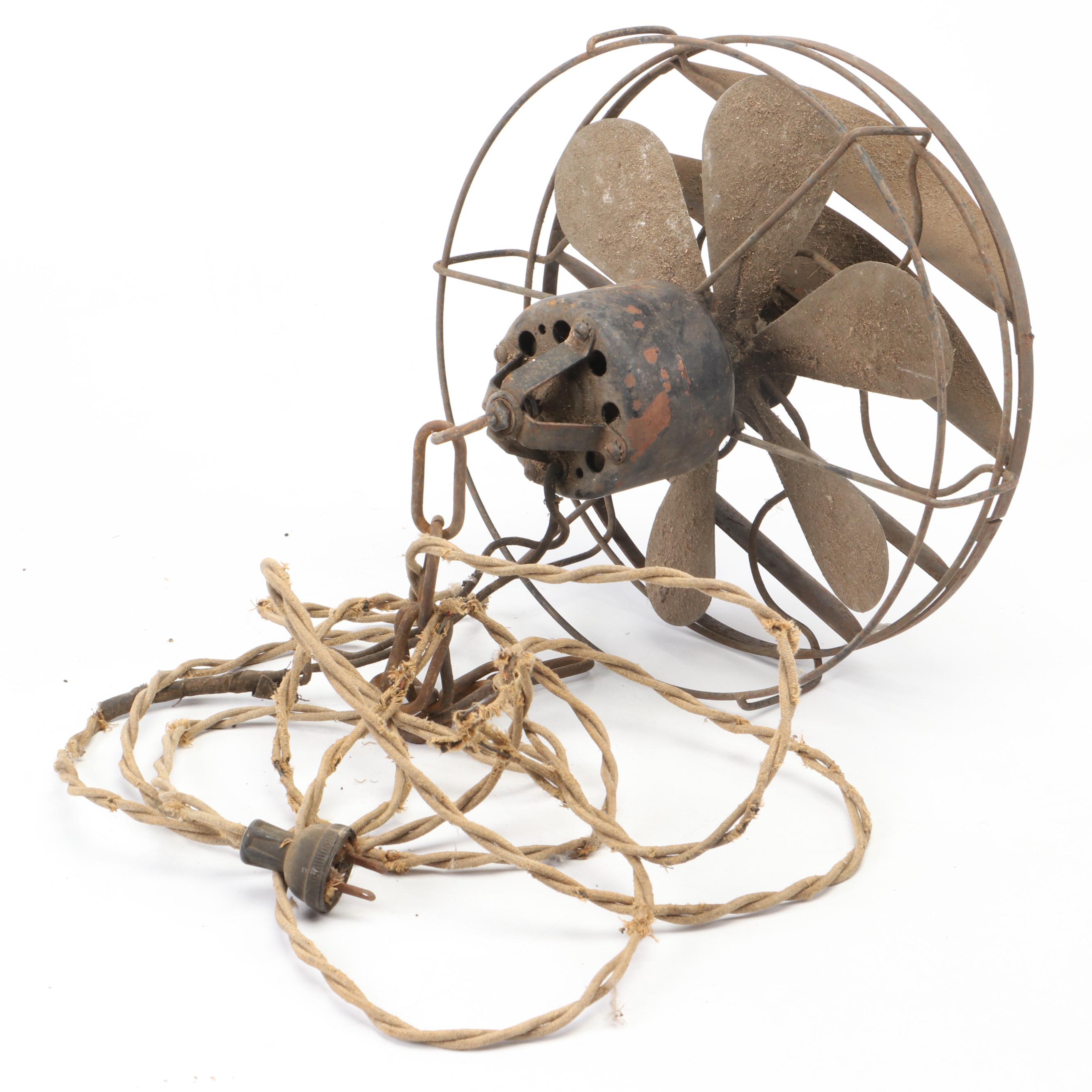 Singer Ribbonaire Metal and Plastic Table Fans with Victor Zephyr