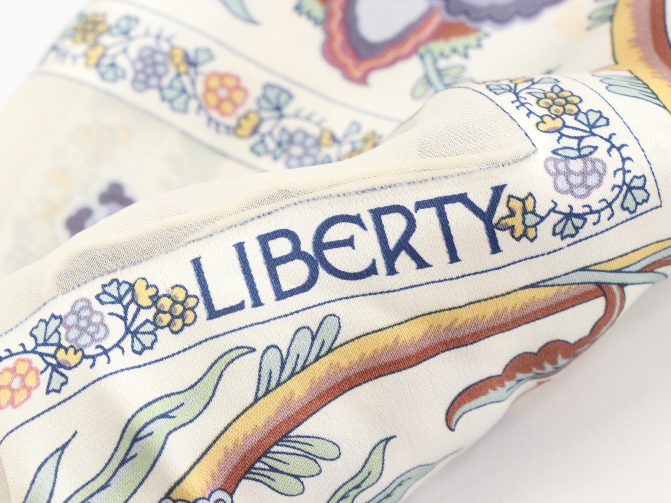 Liberty of London Floral Print Silk Scarves, Other Pastel Silk Chiffon Scarves
