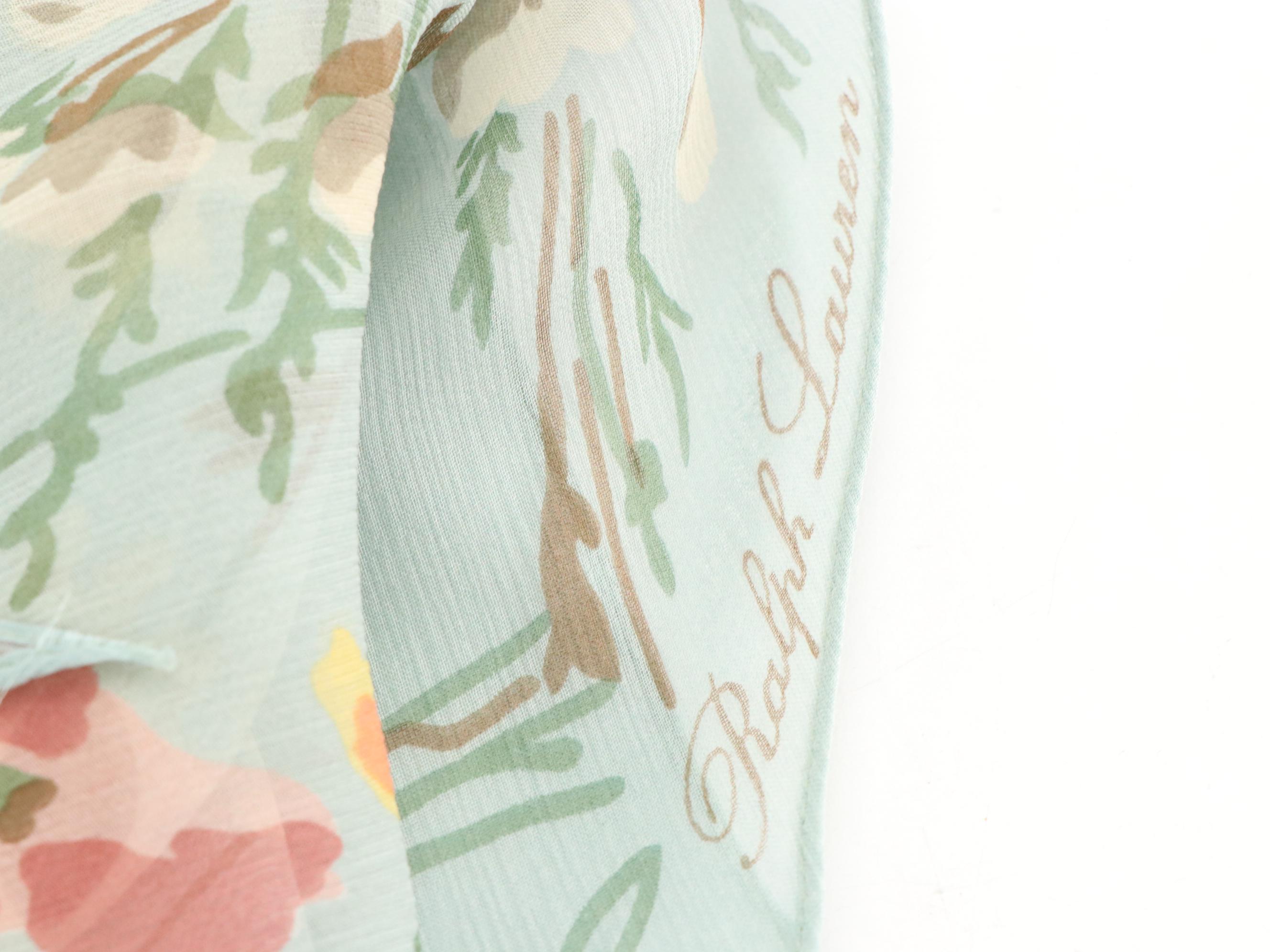 Liberty of London Floral Print Silk Scarves, Other Pastel Silk Chiffon Scarves