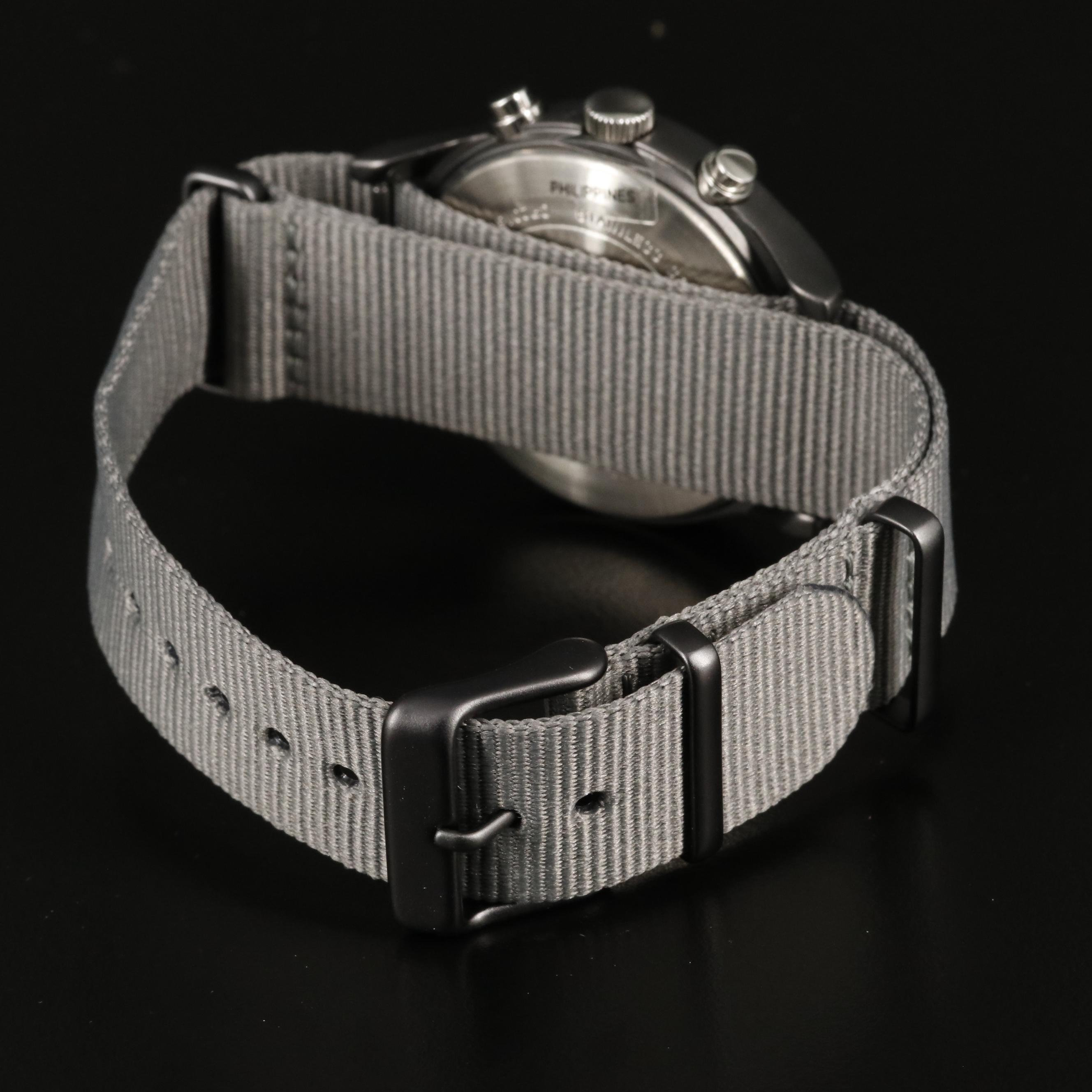 Timex MK1 Aluminum Chronograph Watch with Grey Nylon Band