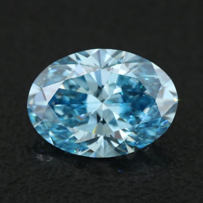 Loose 2.06 CT (Origin Undetermined) Fancy Blue Diamond