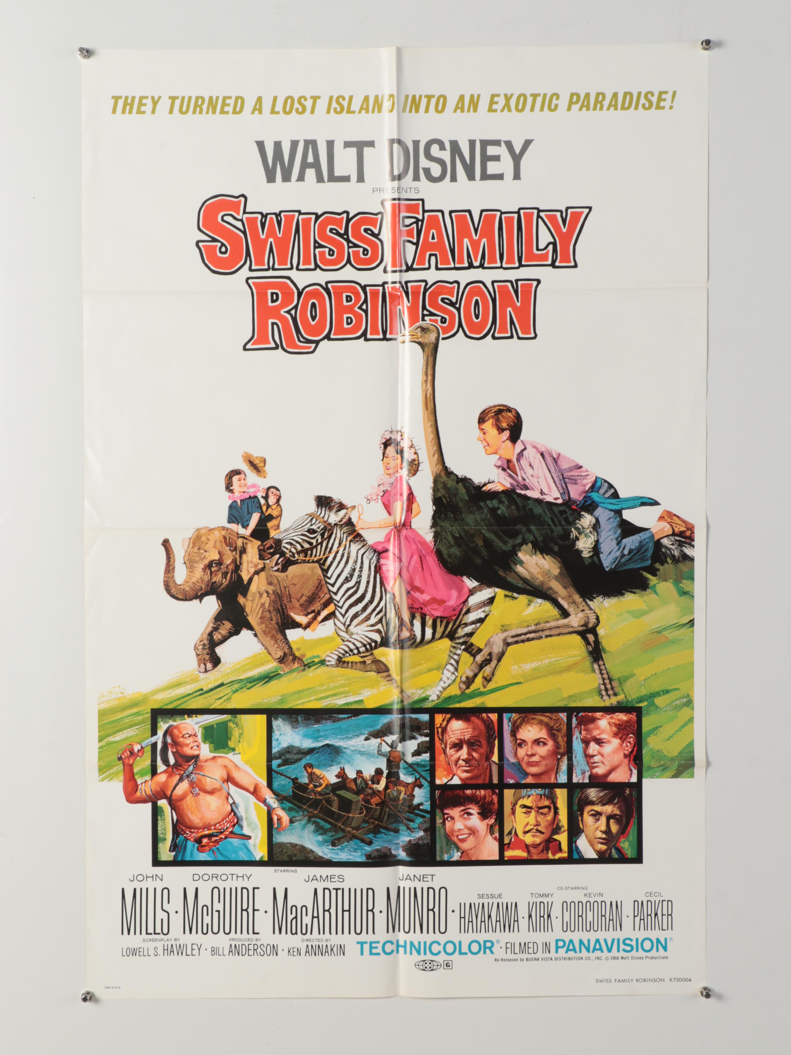 "Swiss Family Robinson", "The World's Greatest Athlete" and "Robin Hood" Posters