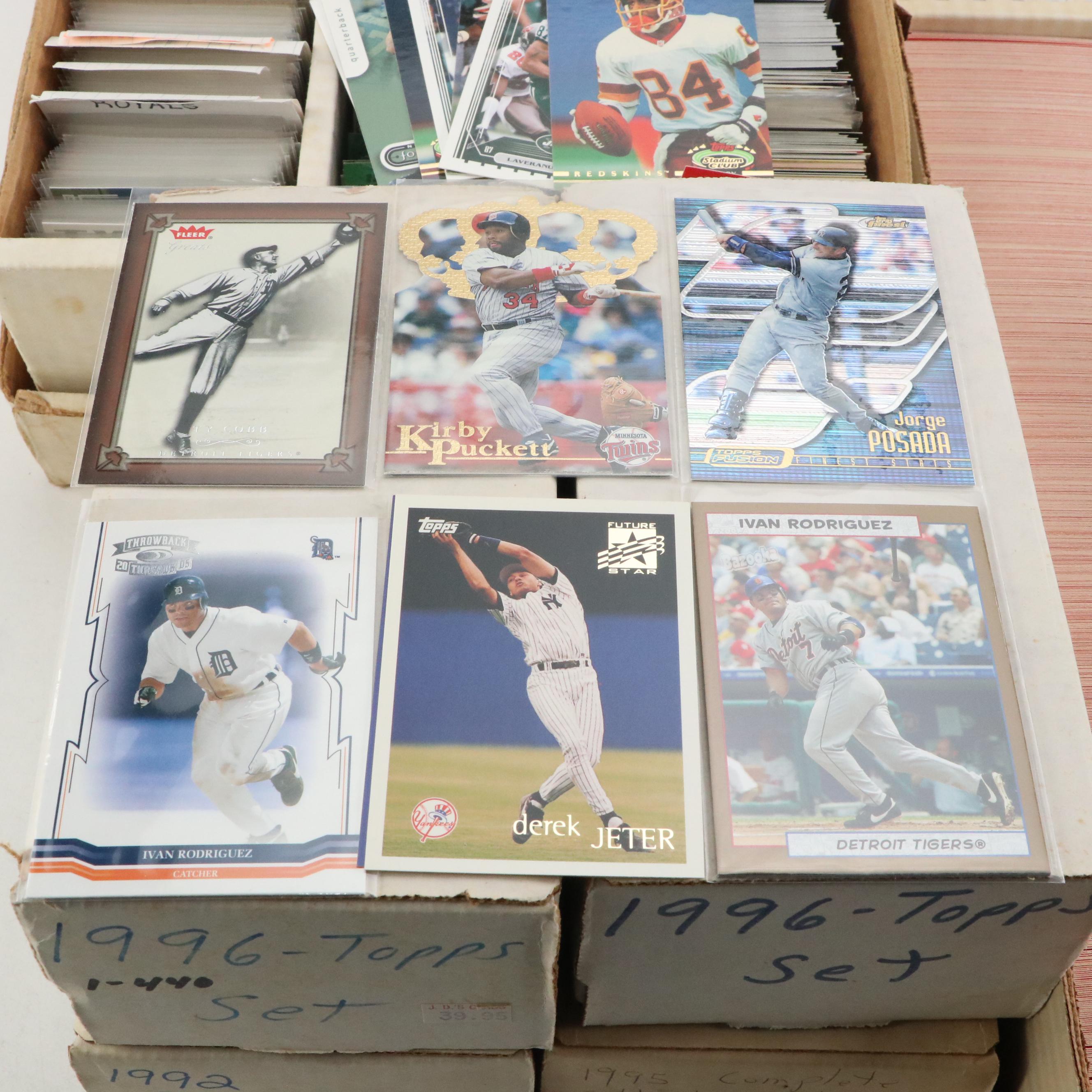Topps Finest with Other Sports Cards Featuring Derek Jeter Rookie and More