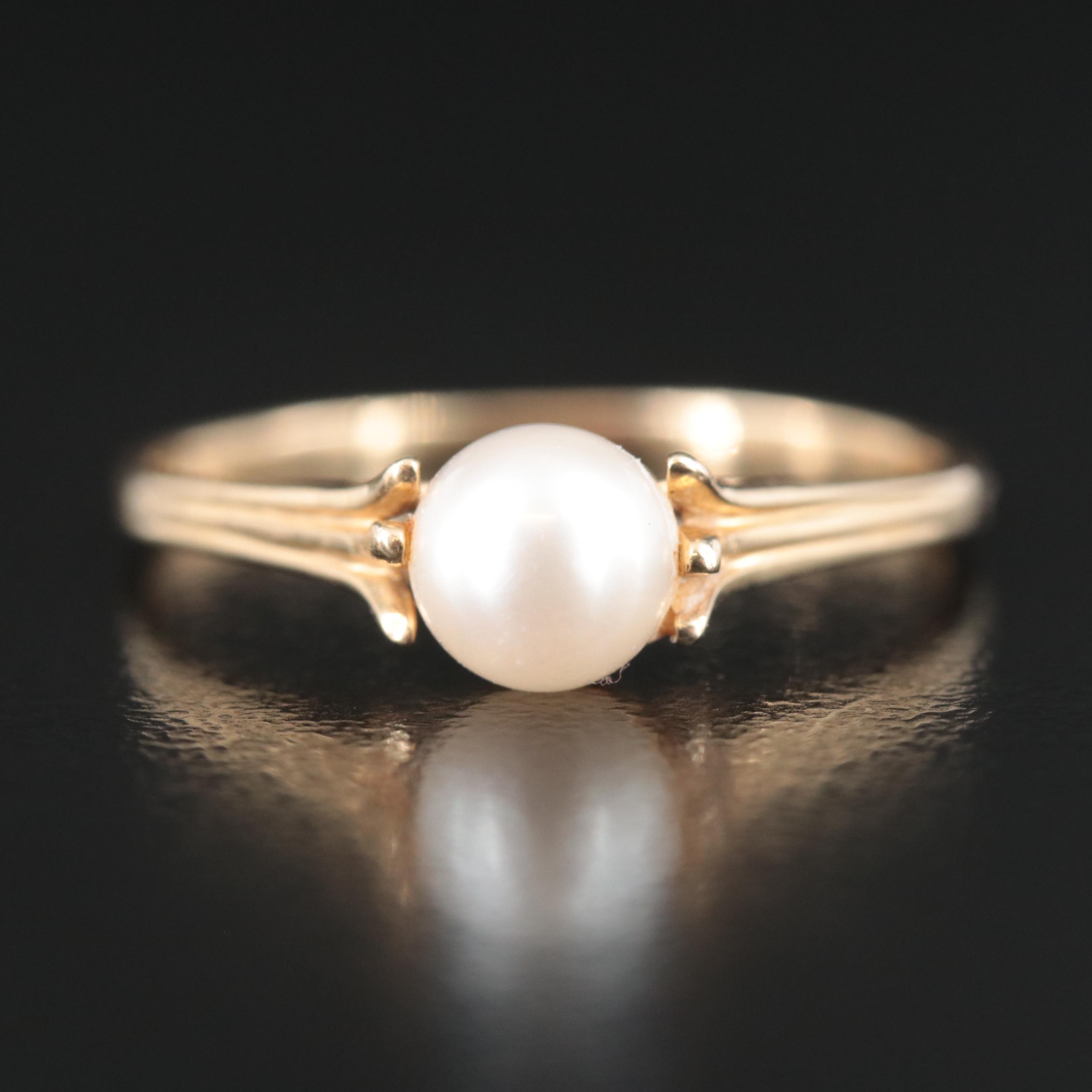14K Pearl Ring