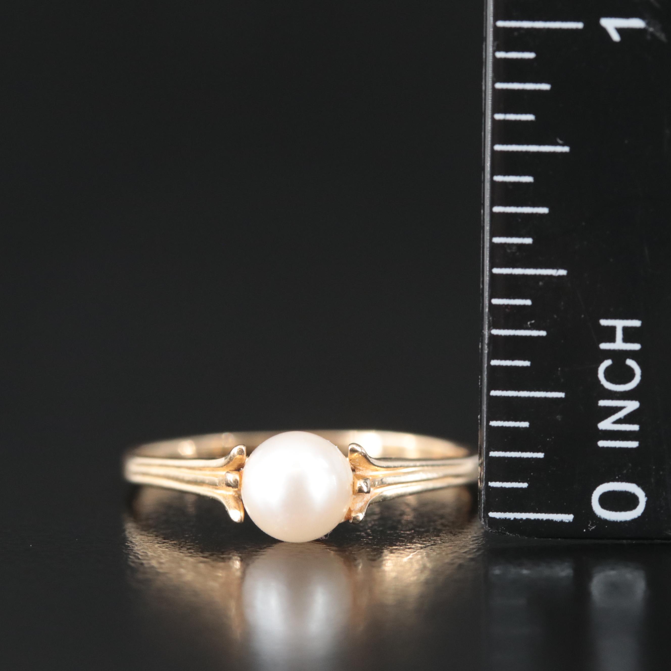 14K Pearl Ring