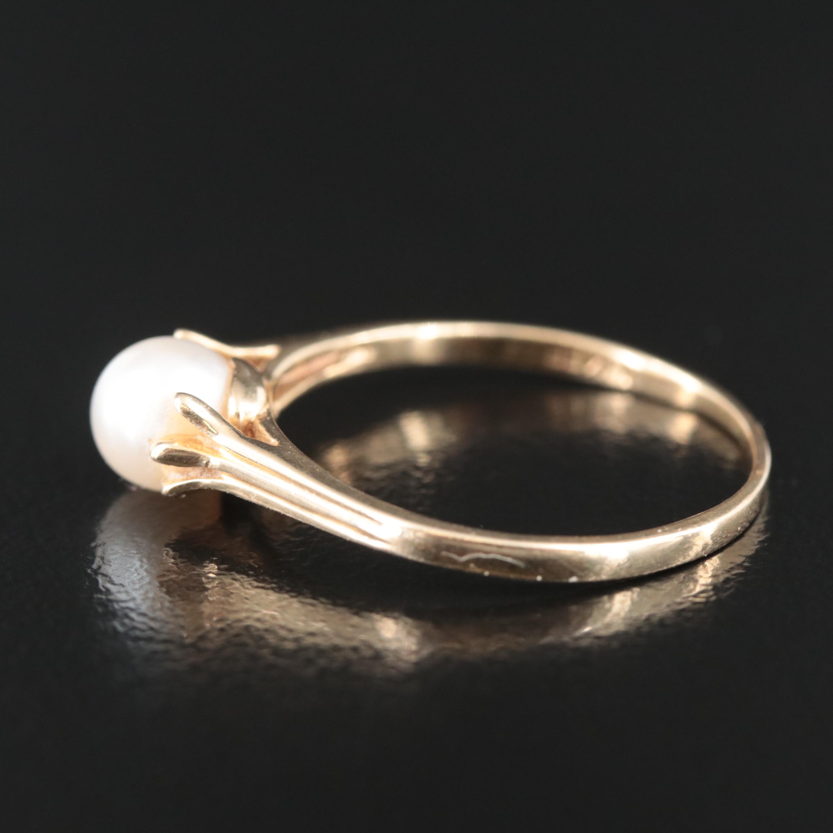 14K Pearl Ring
