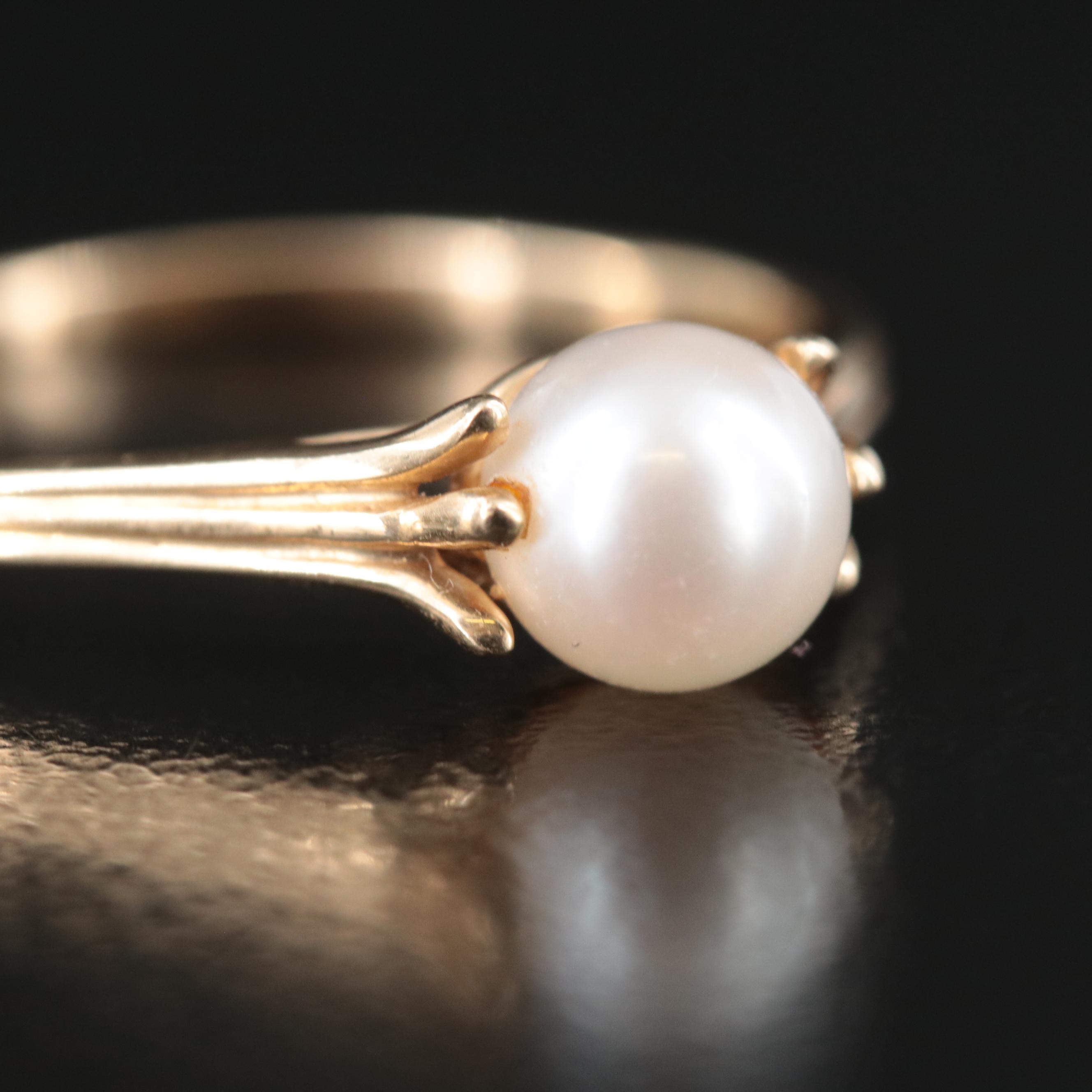 14K Pearl Ring