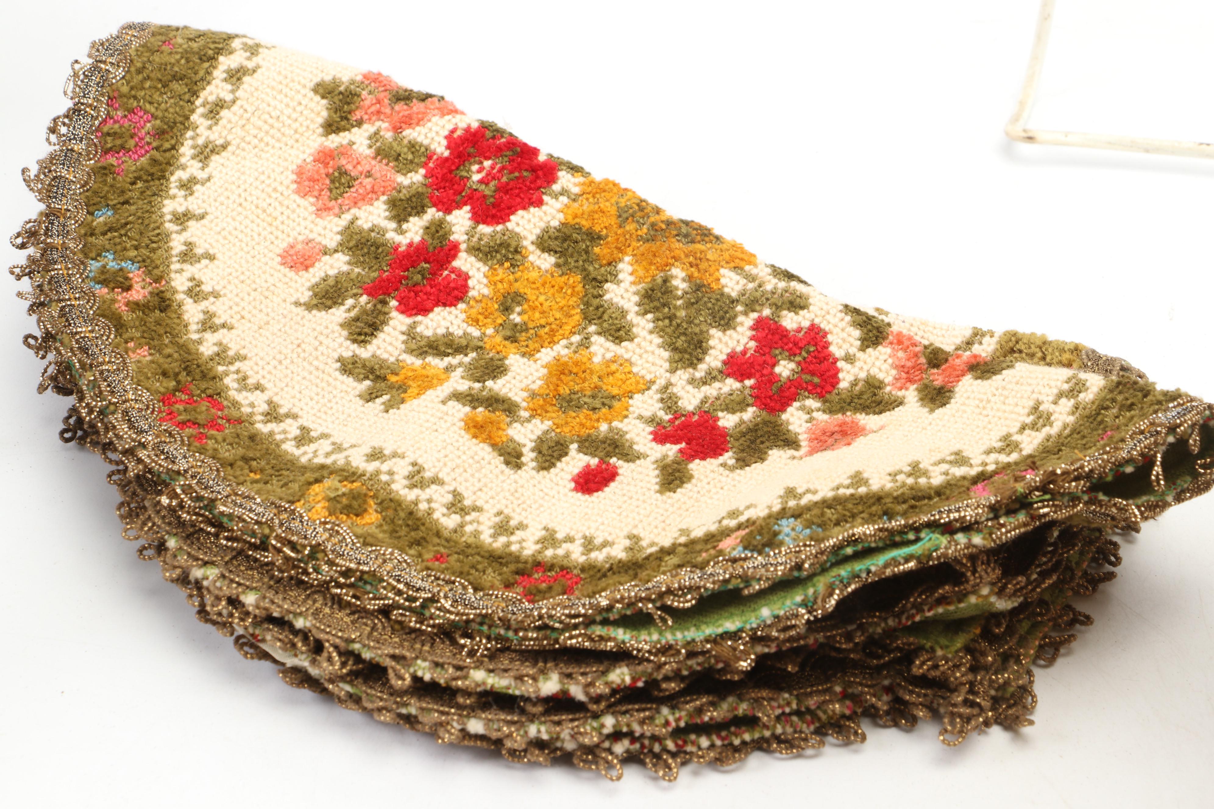 Wood Wall Mounted Dollhouse with Doll Furniture, Ornaments, and Other Décor