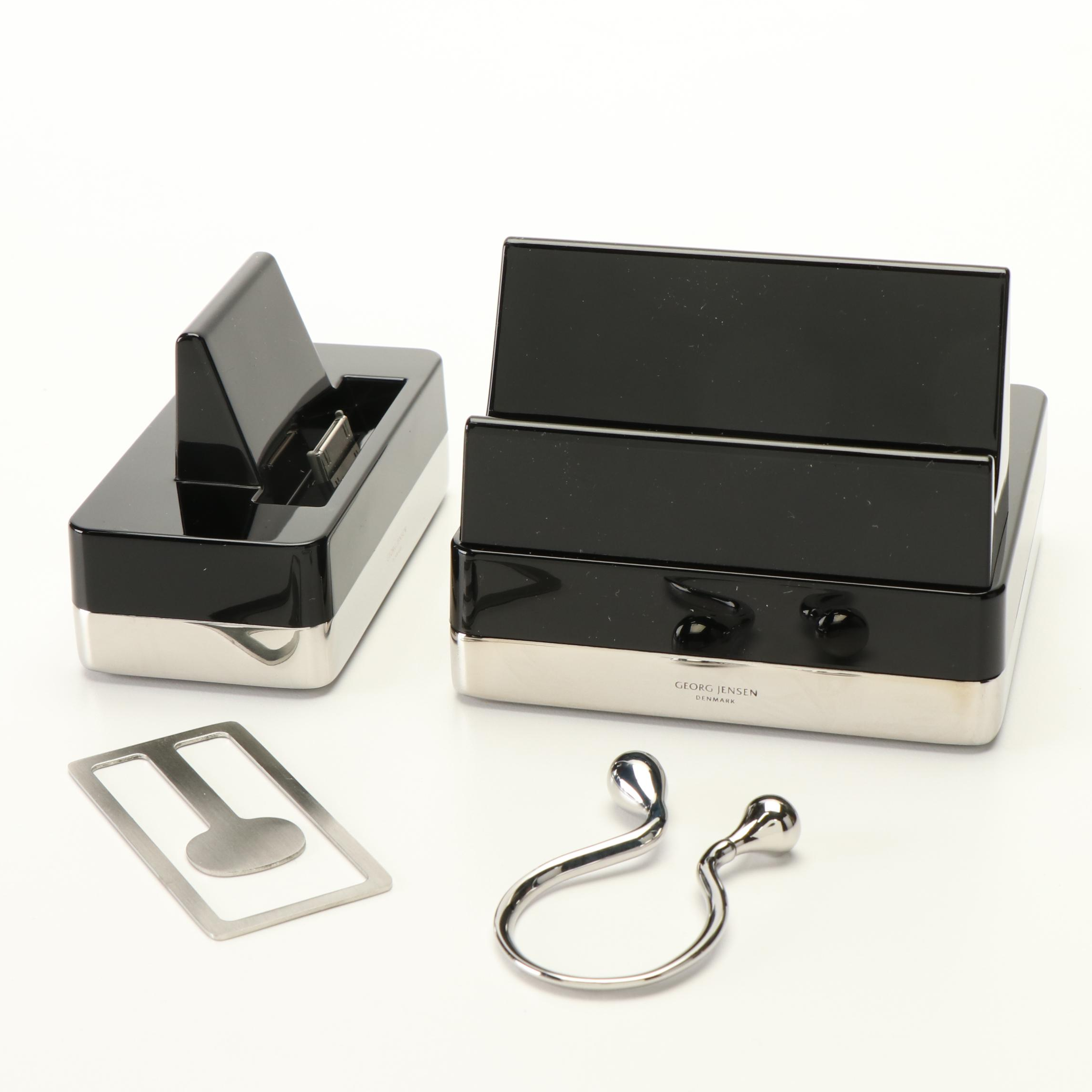 Georg Jensen iPad Holder, iPhone Holder, Money Clip and Key Ring
