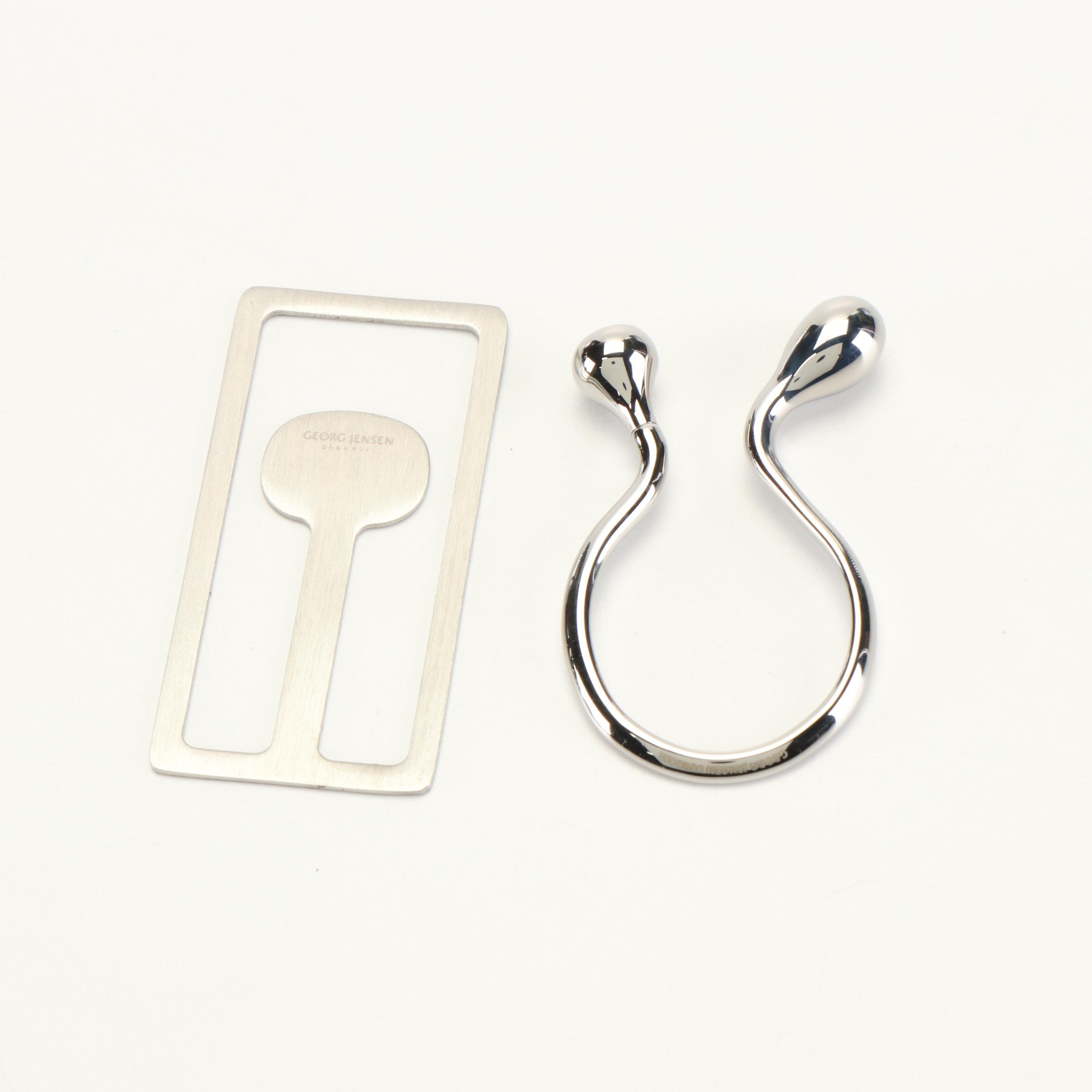 Georg Jensen iPad Holder, iPhone Holder, Money Clip and Key Ring