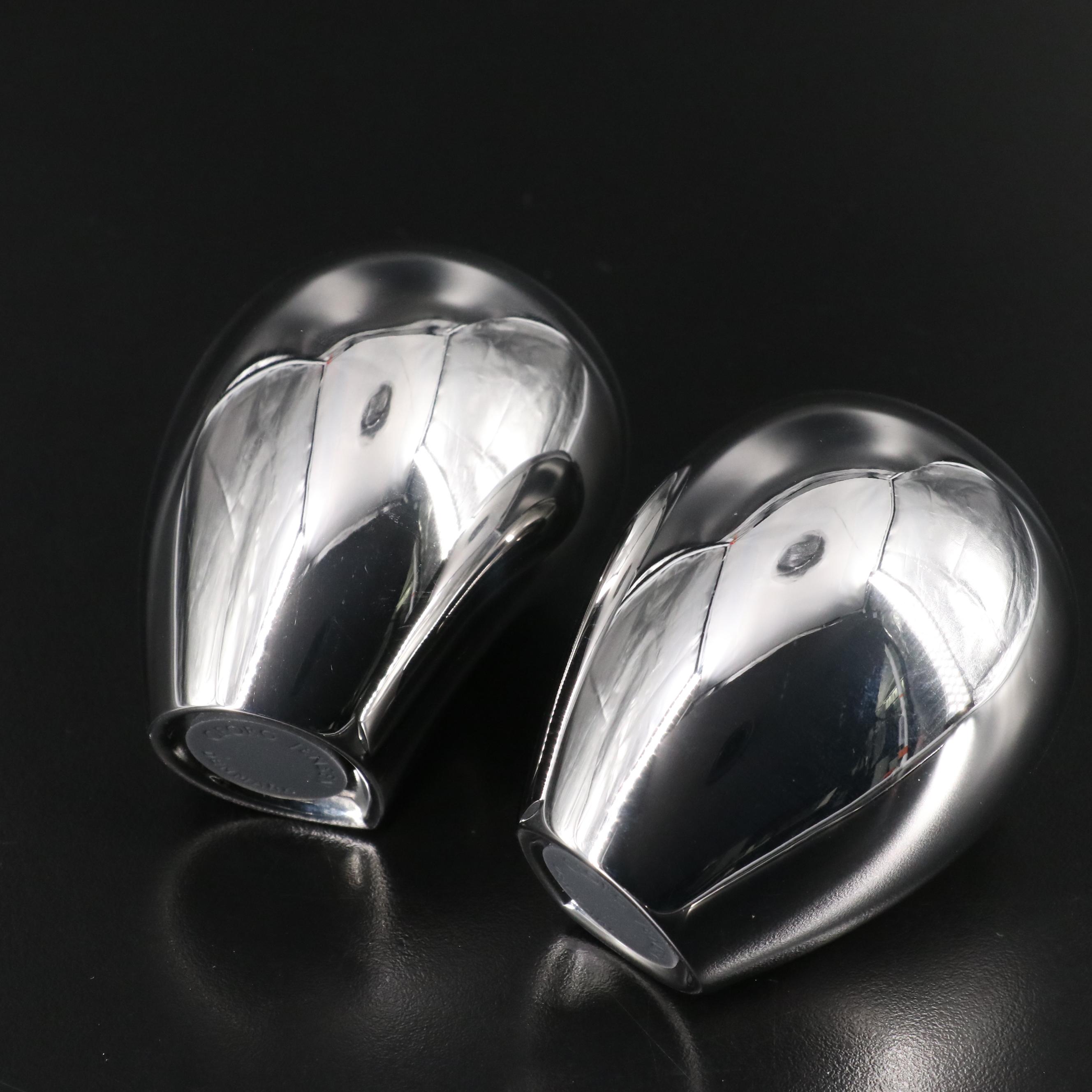 Georg Jensen Stainless Steel Shakers, Dinner Knife Set, and Cheese Knife