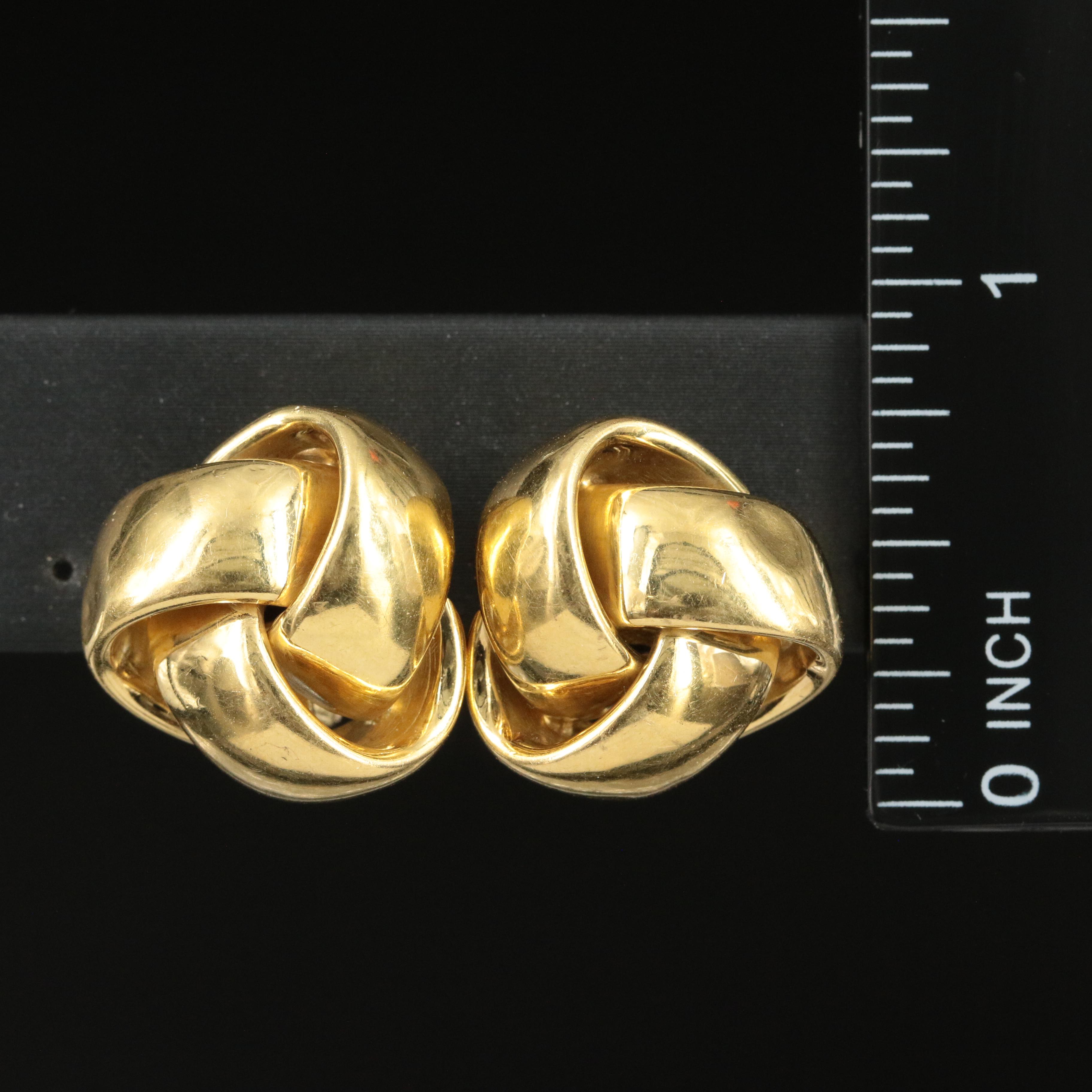 Roberto Coin 18K Love Knot Earrings