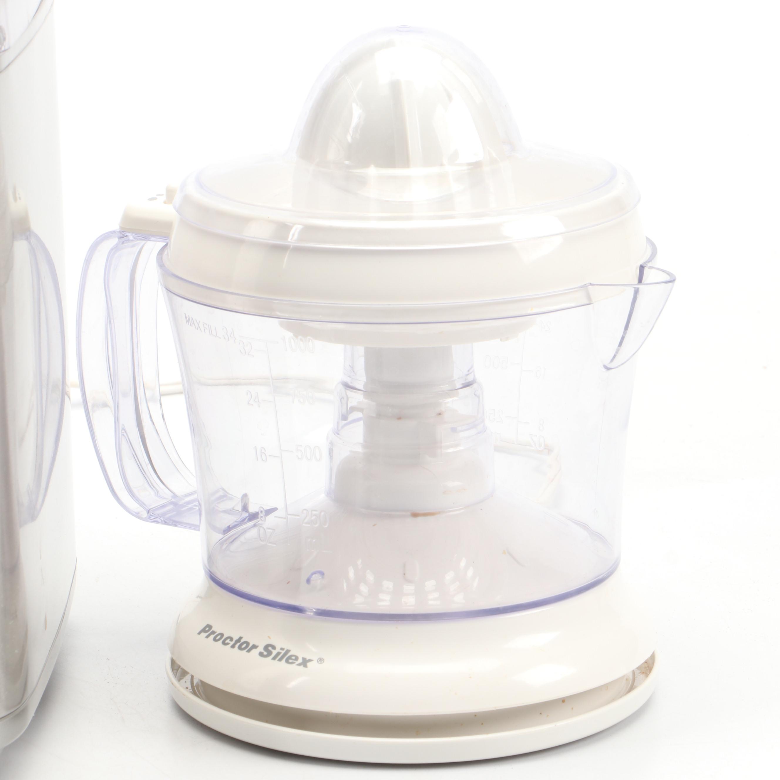 Cuisinart 2Qt Ice Cream Maker and Proctor Silex Juicer