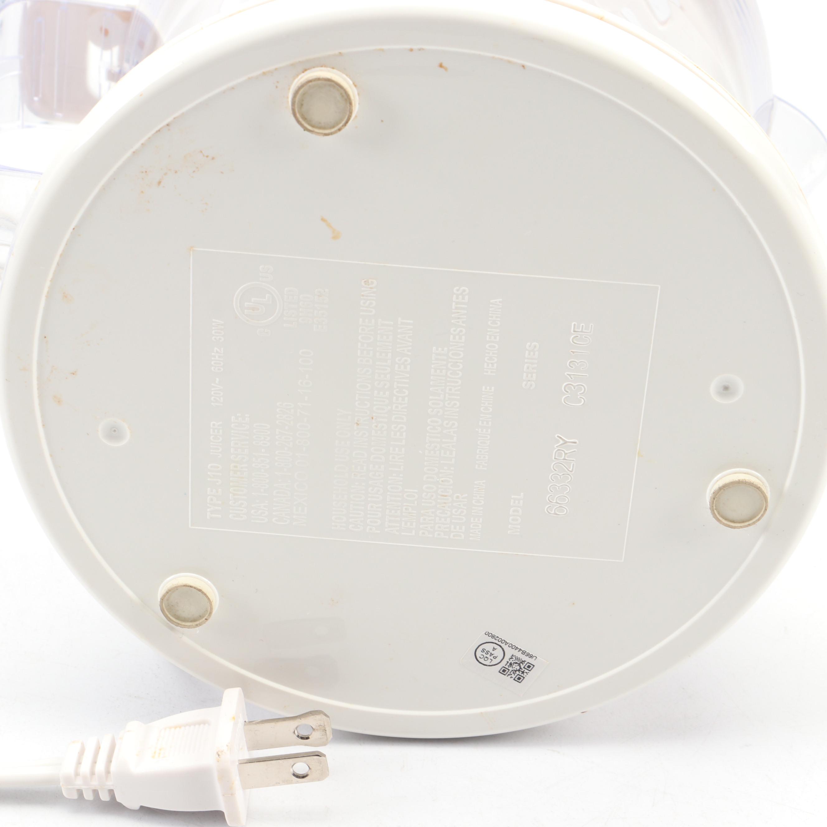 Cuisinart 2Qt Ice Cream Maker and Proctor Silex Juicer